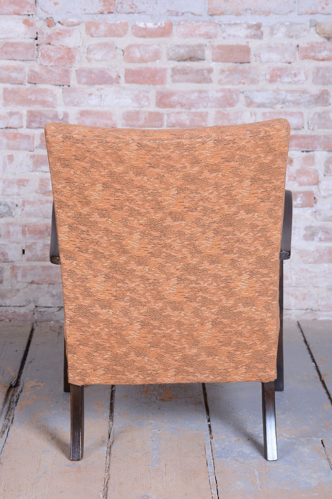 Pair Of Restored Art Deco Armchairs, Beech, Polish, Reupholstered, Czech, 1930s photo vintage