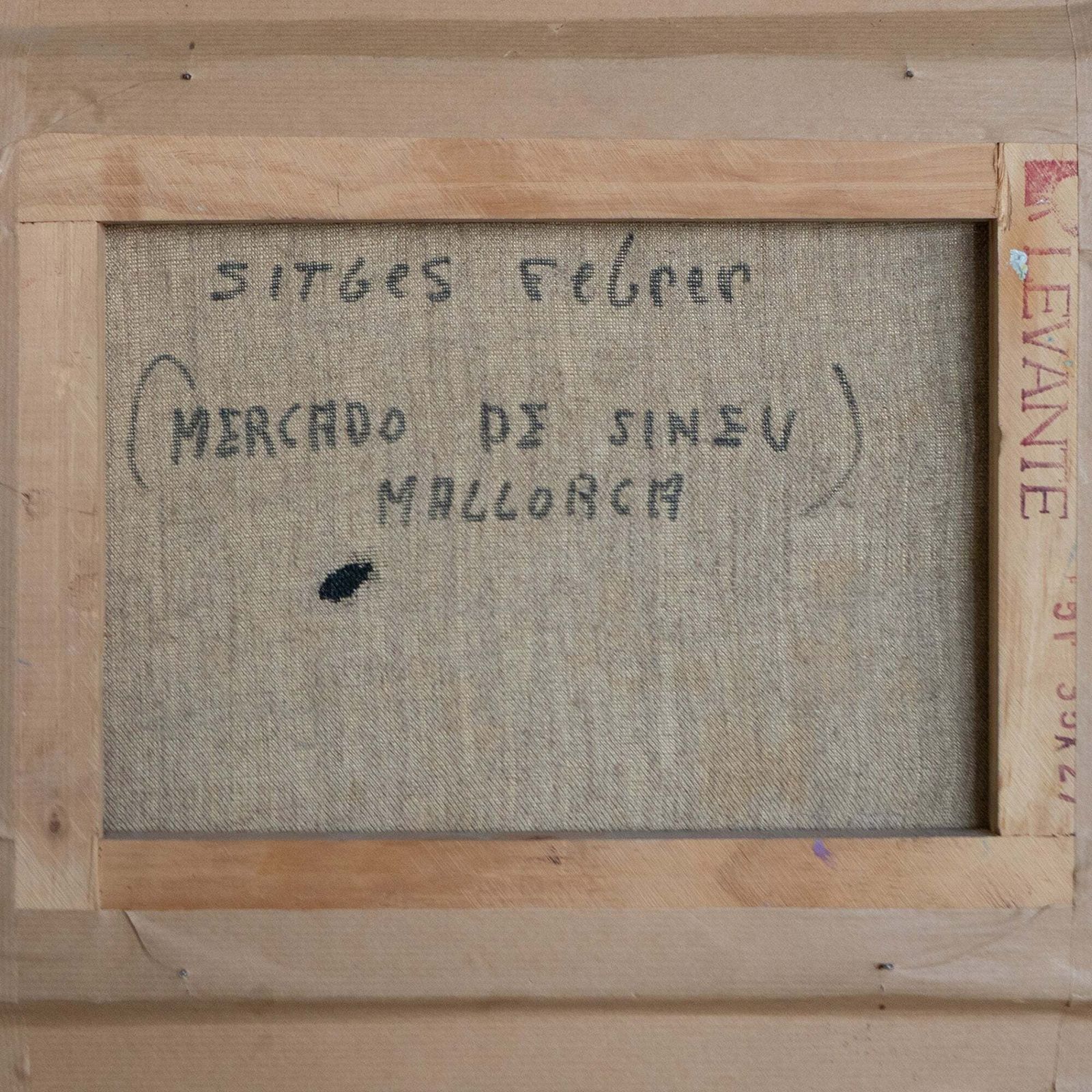 Mercado De Sineu – Olieverfschilderij Van Mateu Sitges Febrer | Marktscène Op Mallorca photo buy