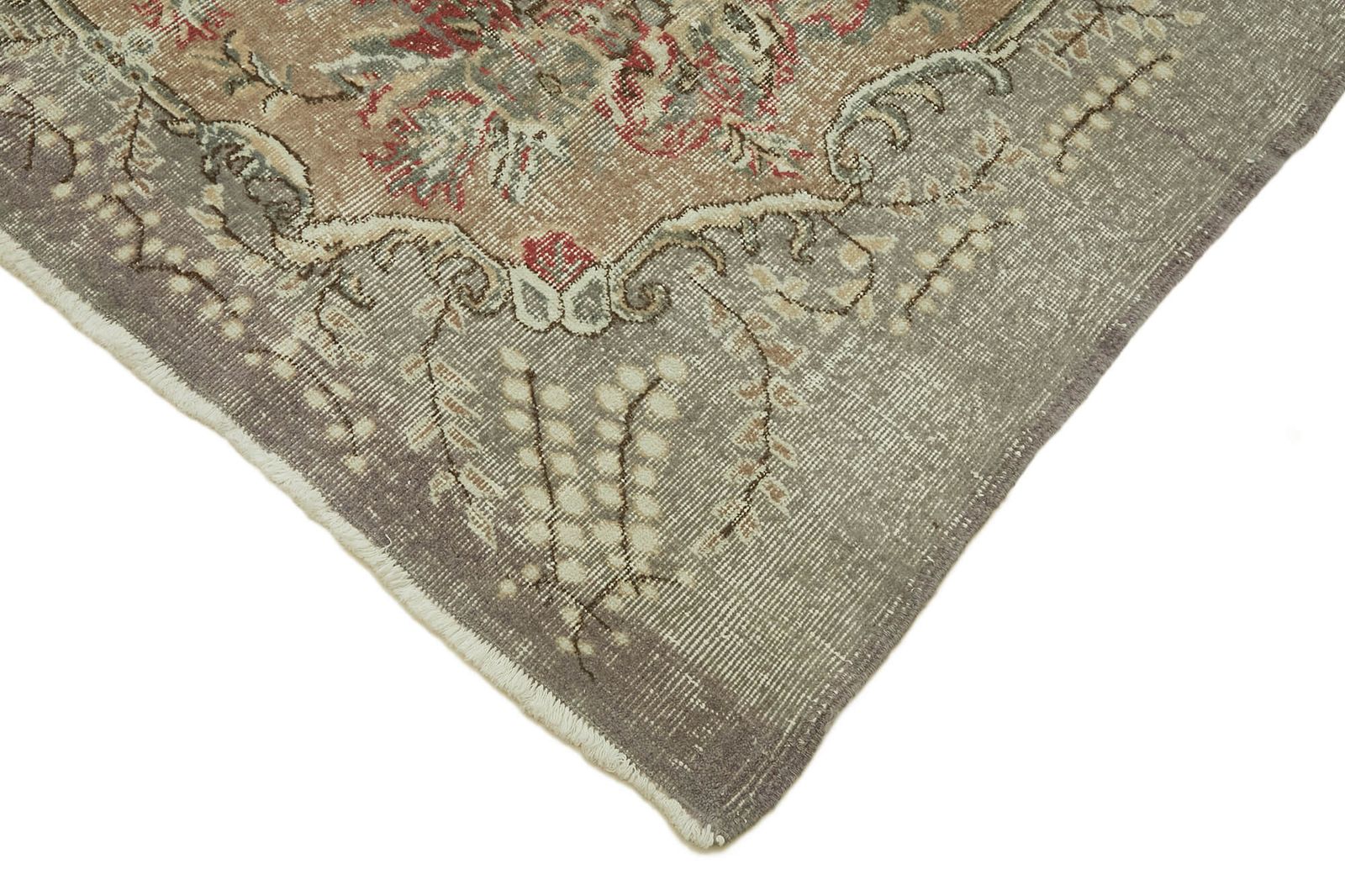 7x11 Beige Turkish Vintage Area Rug   46319 photo Textiles