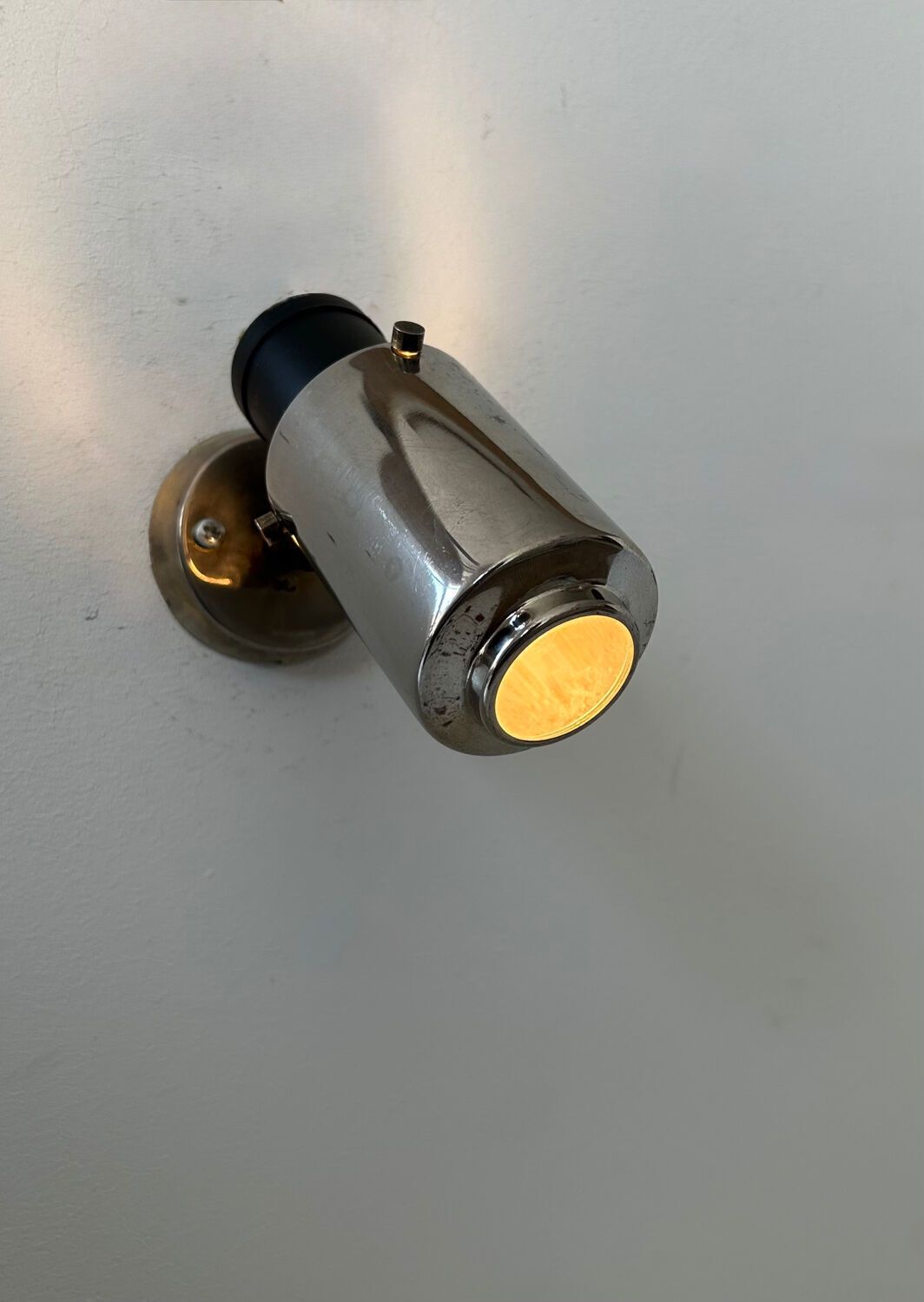 Pair Of Vintage Zodiac Jacques Biny Wall Lights, Chrome, France 1960 photo furniture