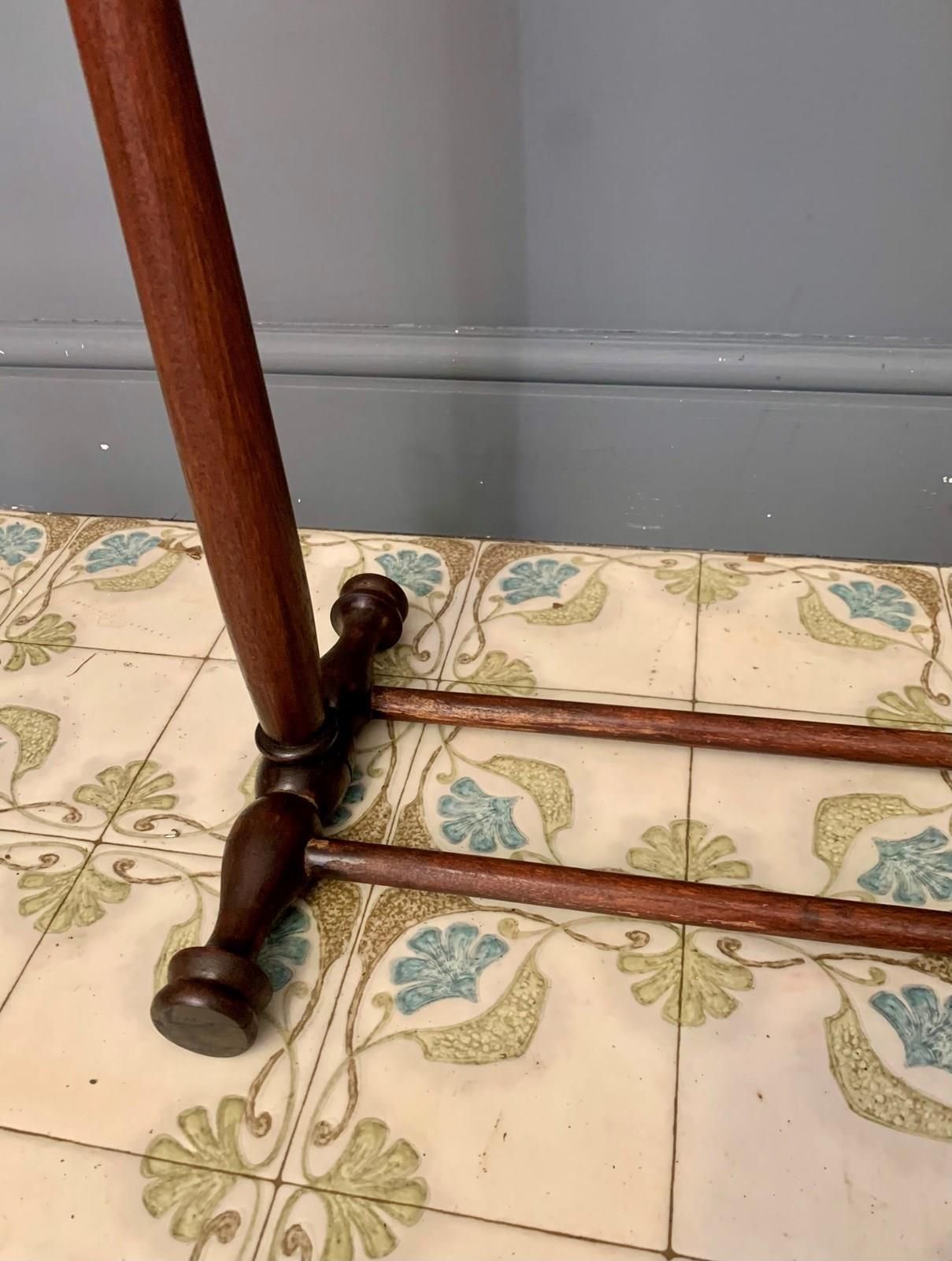 Antique Wooden Towel Rail, Early 20th Century photo vinterior