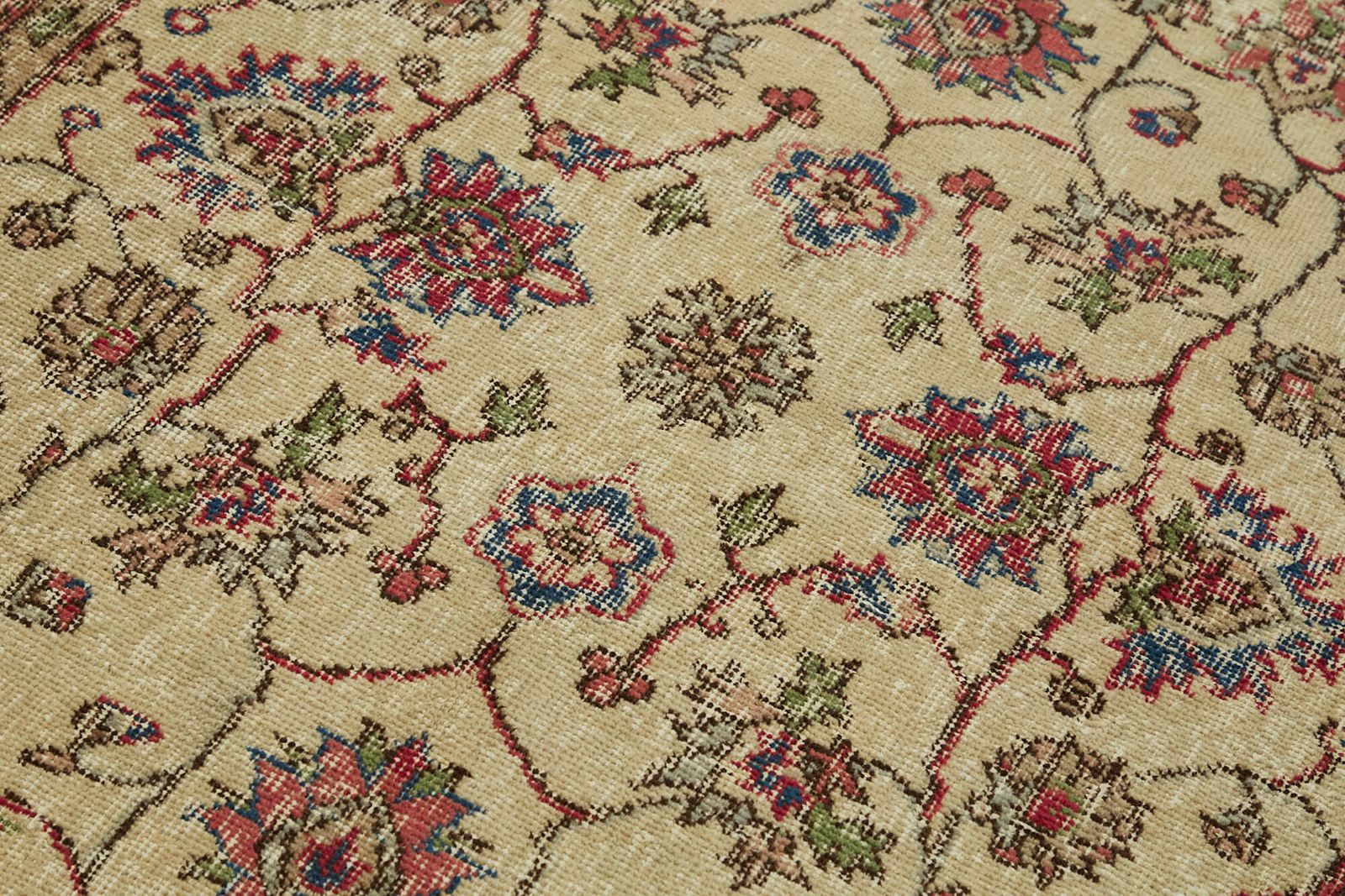 4x7 Beige Turkish Vintage Area Rug   45917 photo 257.0