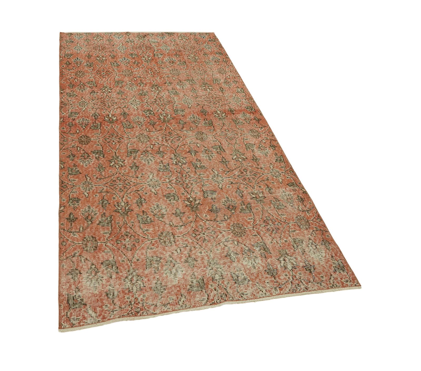 3x7 Orange Turkish Vintage Area Rug   45912 photo furniture