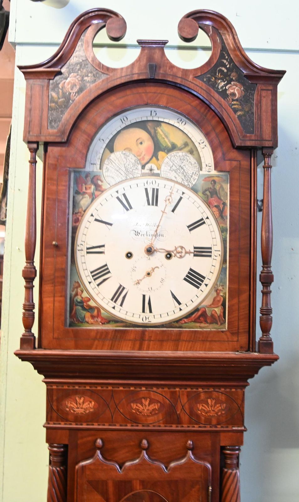 Victorian Grandfather Clock Longcase Josh Walker Workington 1820 photo furniture