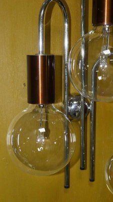 1970s Waterfall Wall Lamp Attributed To Robert Sonnemann, USA photo vinterior