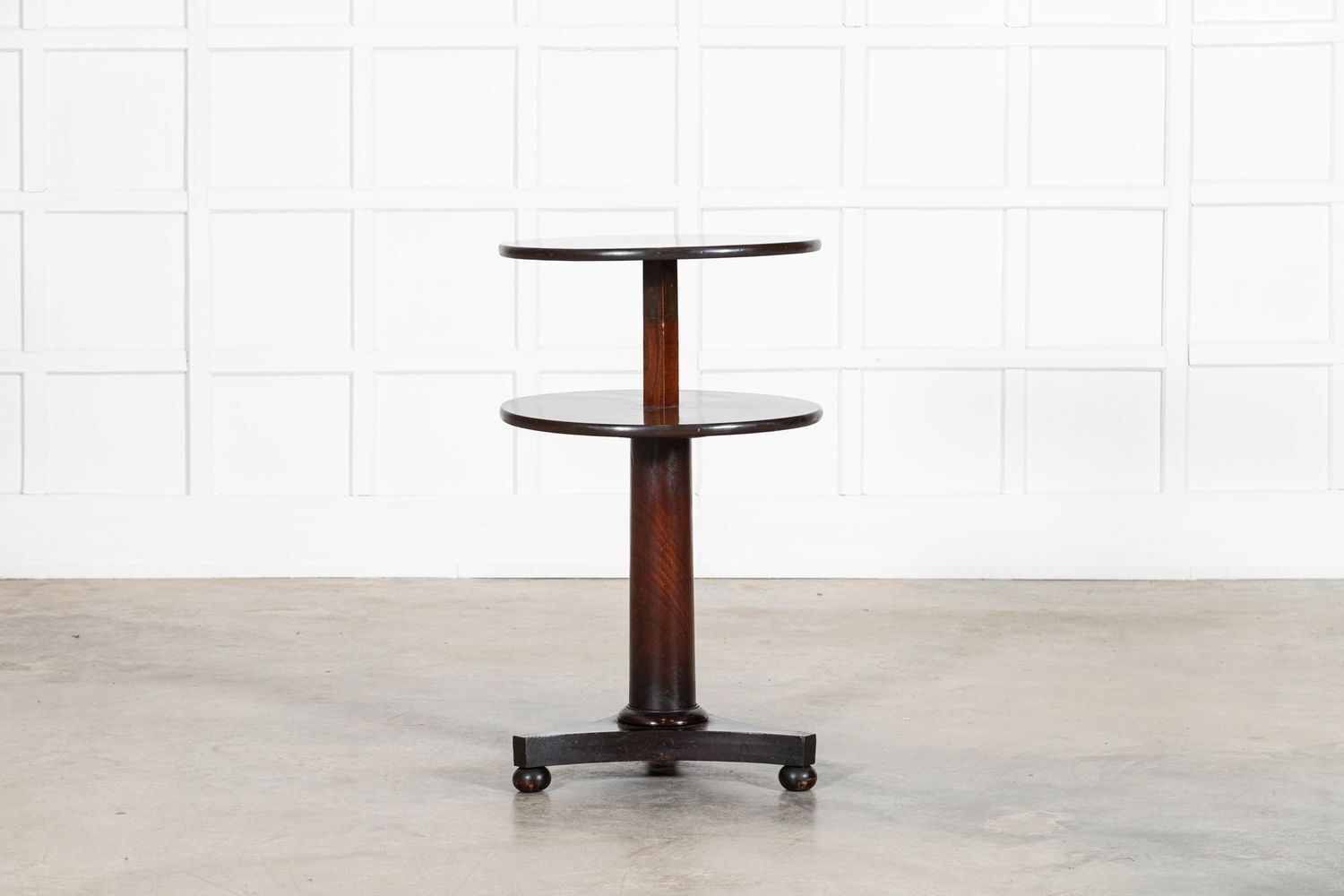 19thc English Mahogany Dumbwaiter Side Table photo buy