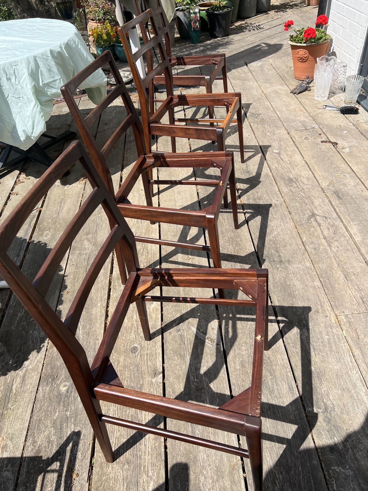 1960s Period Teak/Afromosia Extendable Dining Table And Four Chairs photo for sale