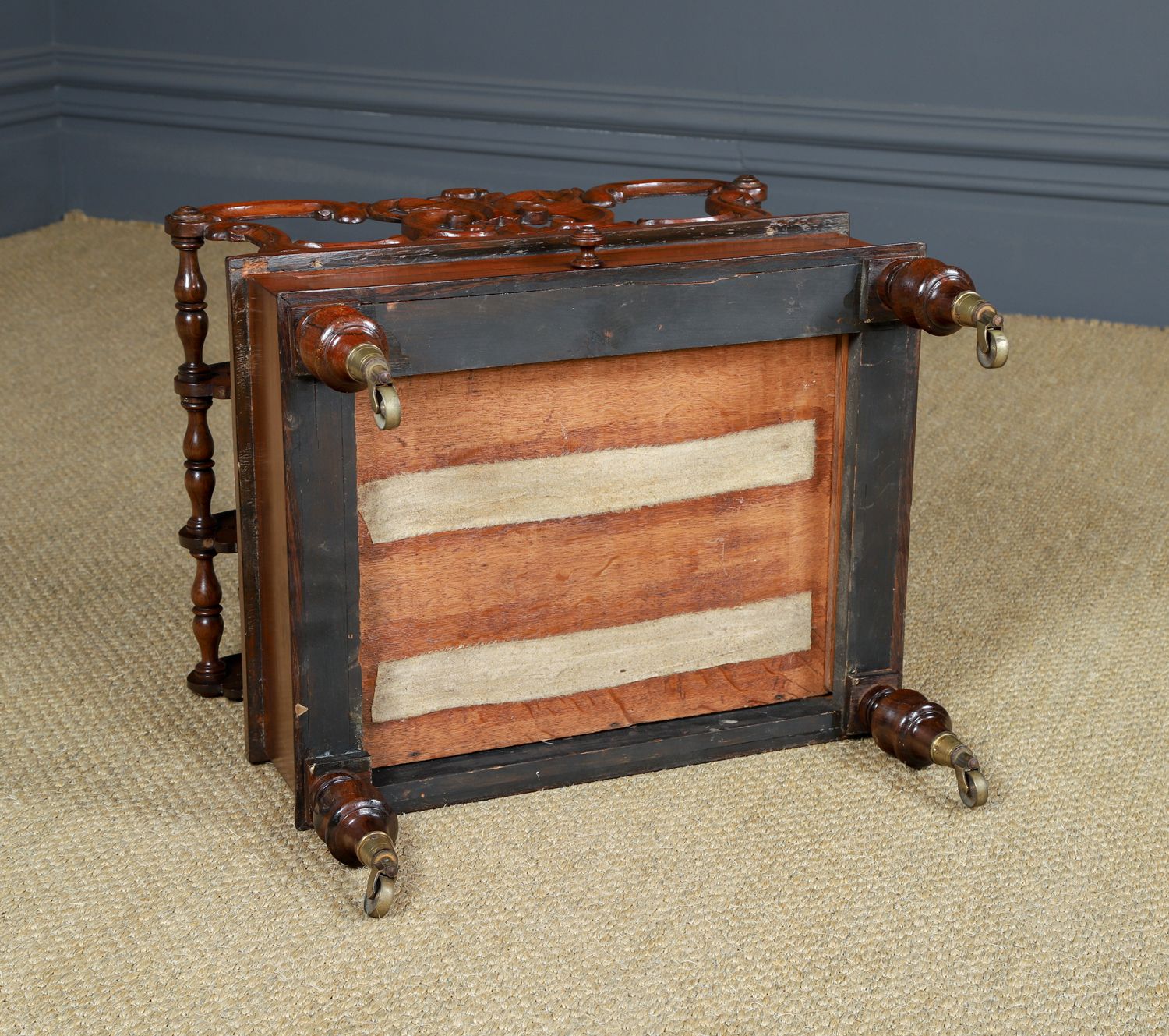 photo furniture English Regency Rosewood Canterbury Newspaper Magazine Sheet Music Paper Rack Tidy Stand (Circa 1830)