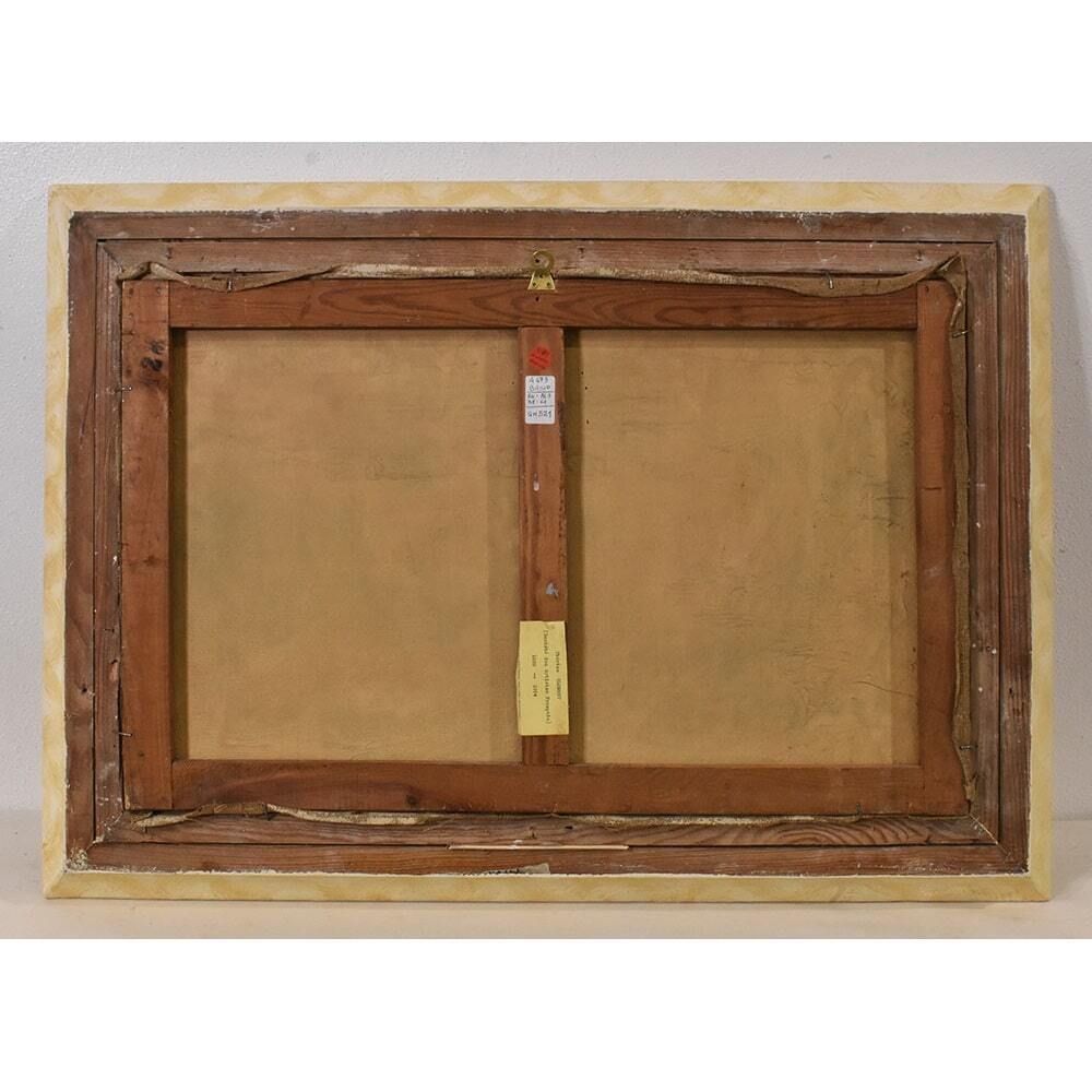 photo for sale Seascape Painting, Antique Oil  With Marine, Oil On Canvas, 20th Century.