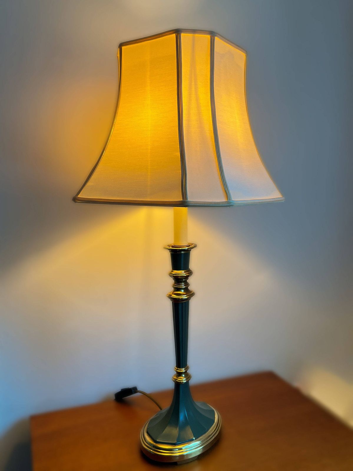 Vintage Xl Tafellamp Van Kullmann, Nederland – Messing – Mid Century – Regency – Empire photo furniture