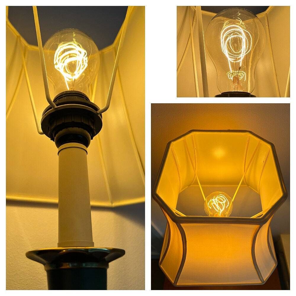 Vintage Xl Table Lamp By Kullmann, The Netherlands – Brass – Mid Century – Regency – Empire photo vinterior