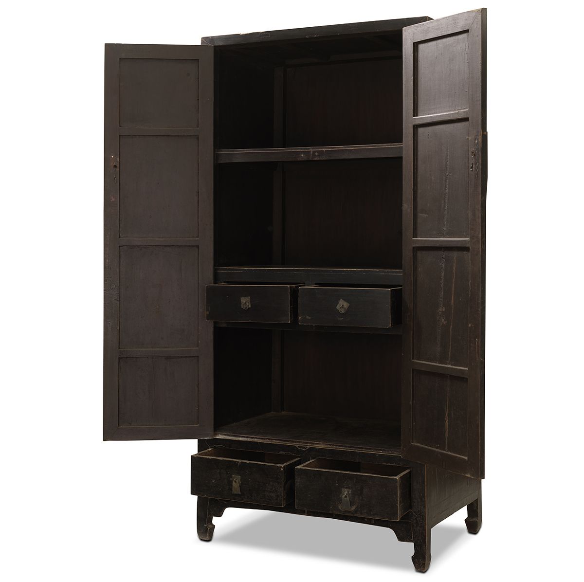 Black Lacquer Elm Armoire photo Furniture