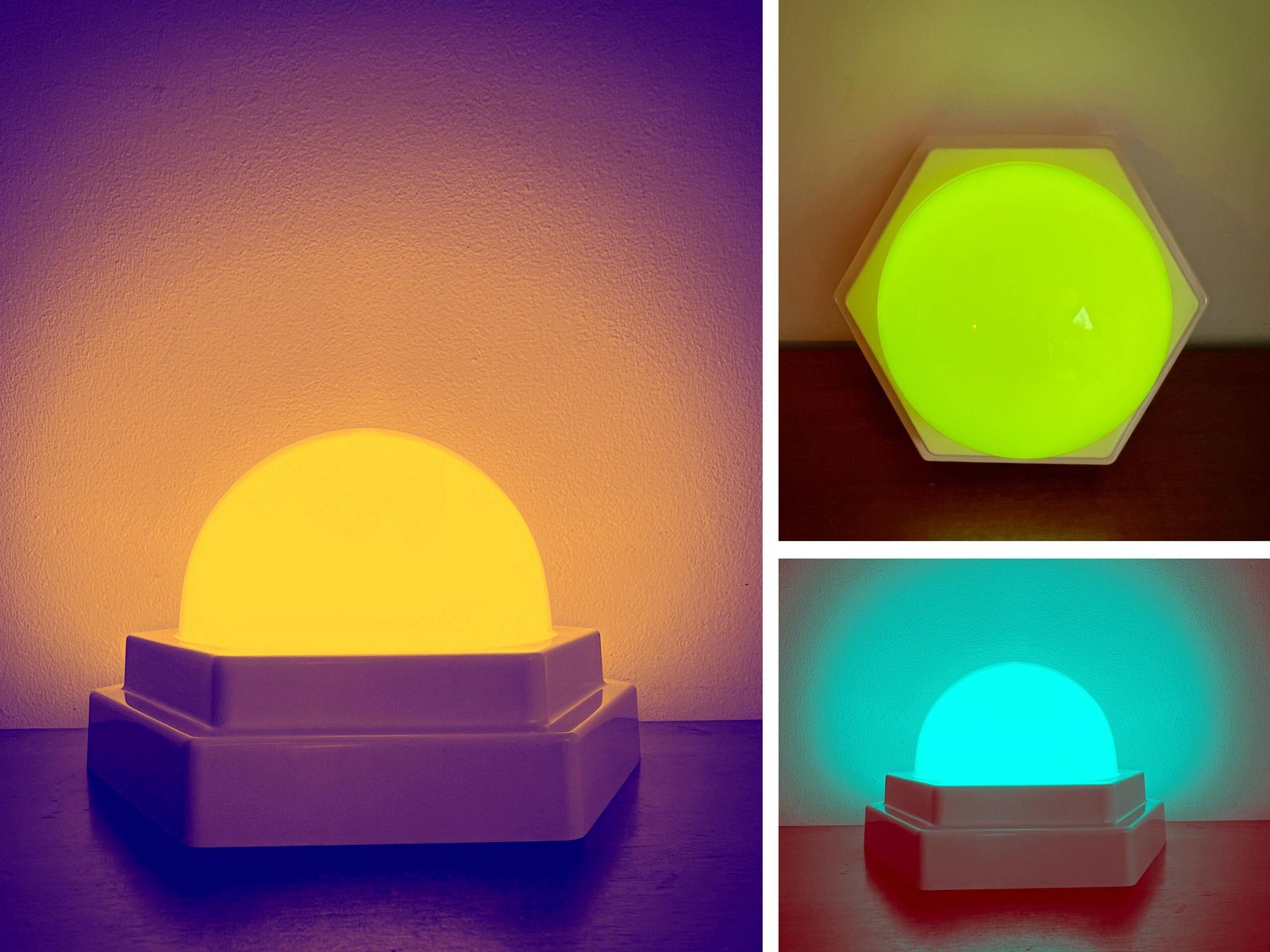 photo furniture Vintage Hexagon Ceiling Lamp By Herda  Dutch Design   Sphere   Mushroom   Opaline   Pop Art   Space Age   Mid Century