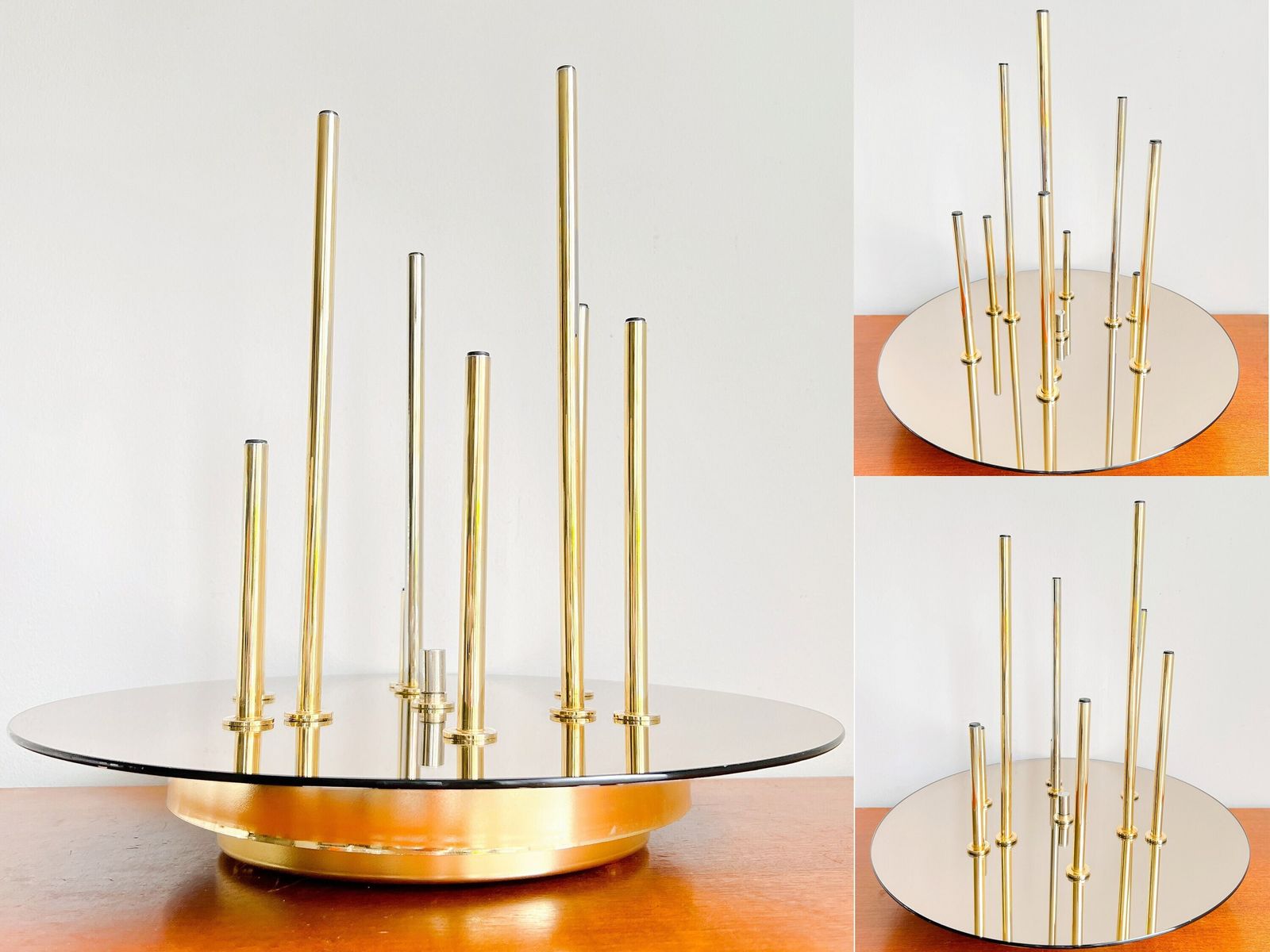 Hollywood Regency Ceiling Lamp By 'Massive' – 9 Lights – Tubular photo 251.0
