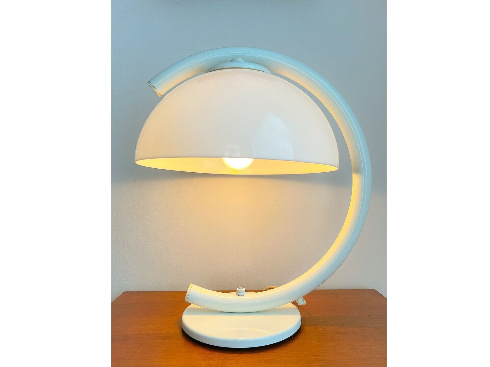 Table Lamp Xl By 'Vrieland Design' Holland, 70s, Mushroom / Space Age, Dutch Design