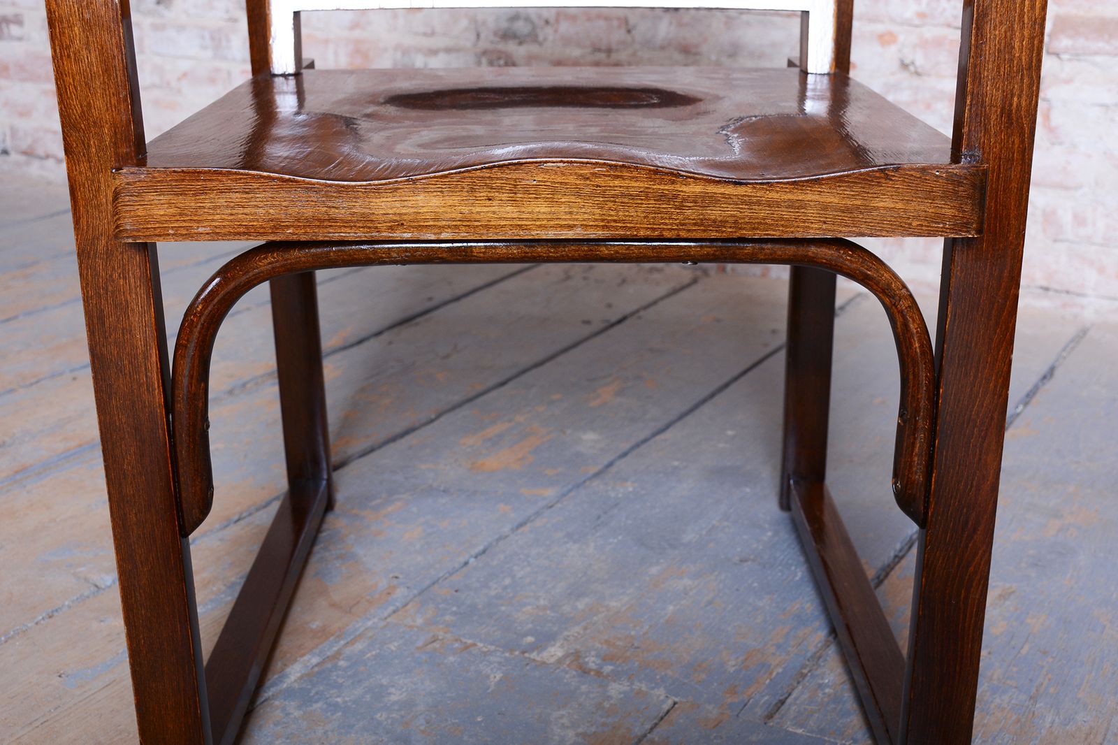 600.0 Restored Art Deco Armchair, By Tatra, Pravenec, Beech, Polished, Czech, 1930s photo