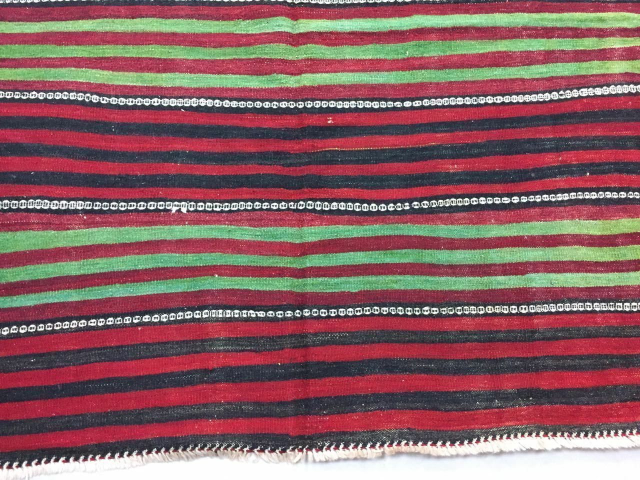 Vintage Turkish Kilim Kelim Rug 270x150cm Shabby Chic Wool, Country Home, Large photo Textiles
