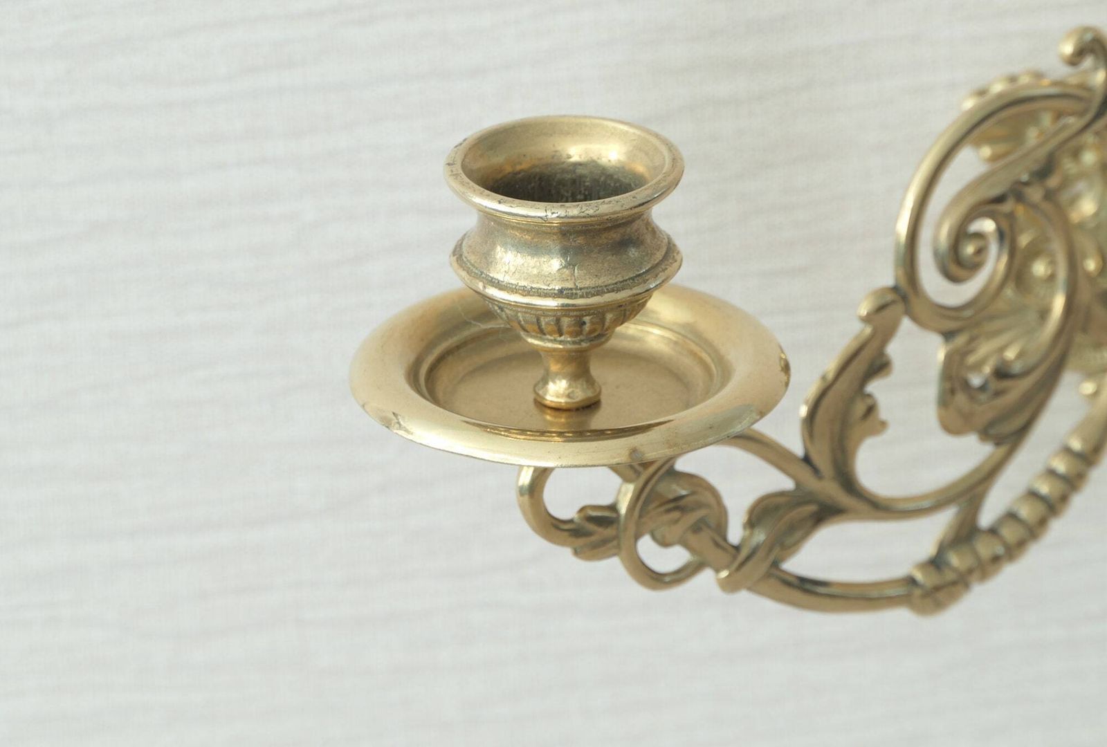 Pair Antique Style Brass Sconce photo vinterior
