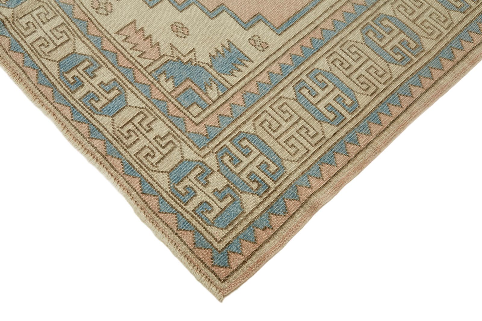 Handmade Vintage Beige Anatolian Rug 162 Cm X 226 Cm photo Textiles