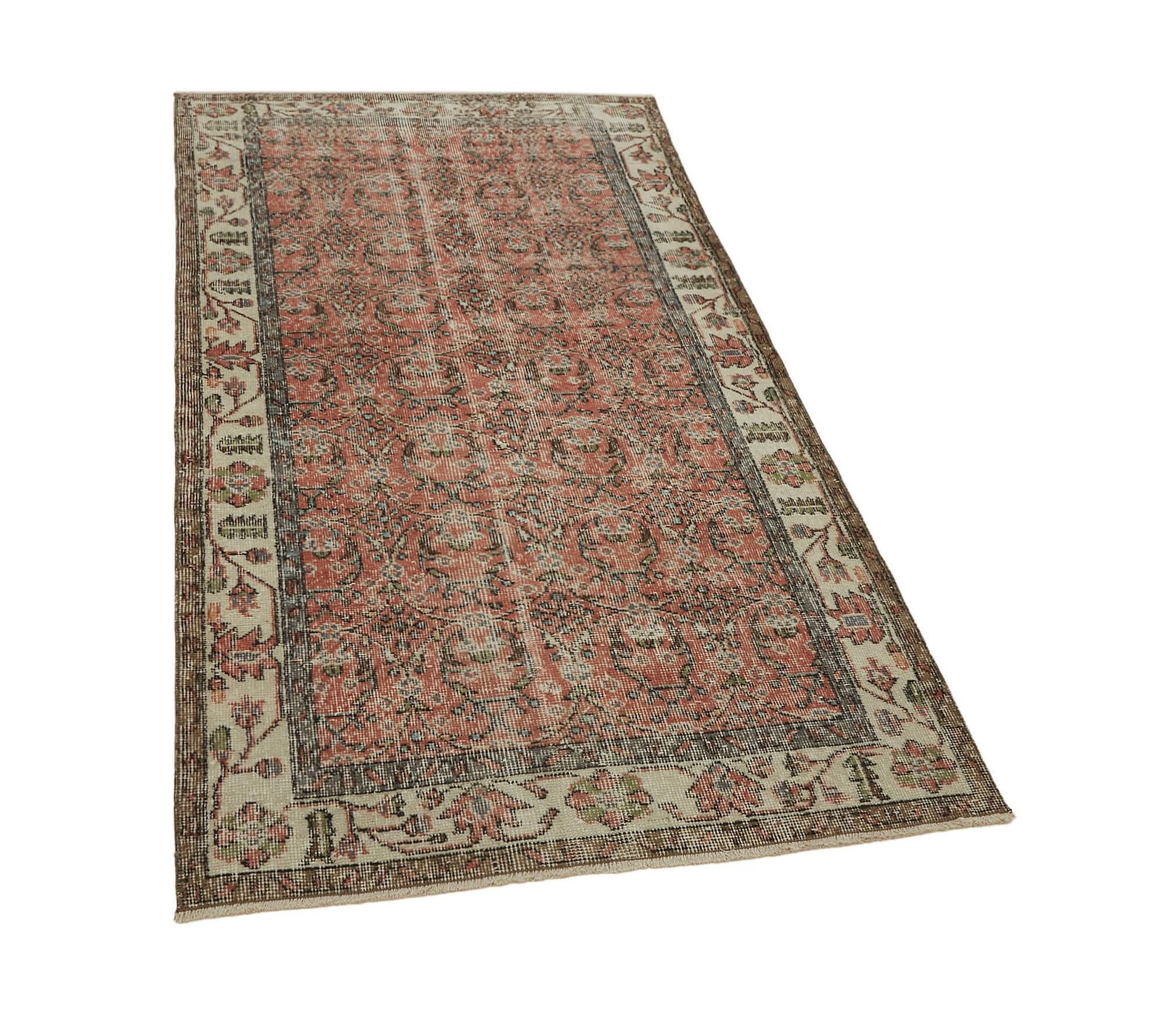 Handmade Red Turkish Vintage Area Rug 108 Cm X 198 Cm photo furniture