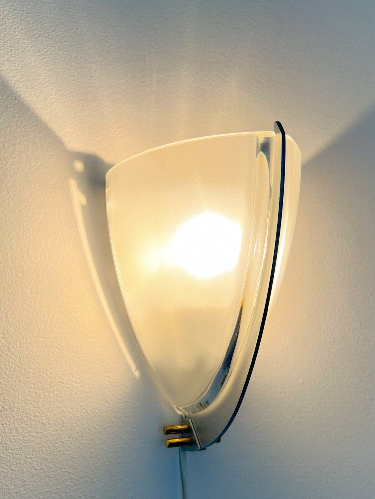 Ernesto Gismondi For Veart (Artemide), Murano Glass Wall Lamp,  2 Available, Vintage, Italian Design, 90s, Mouth Blown photo furniture