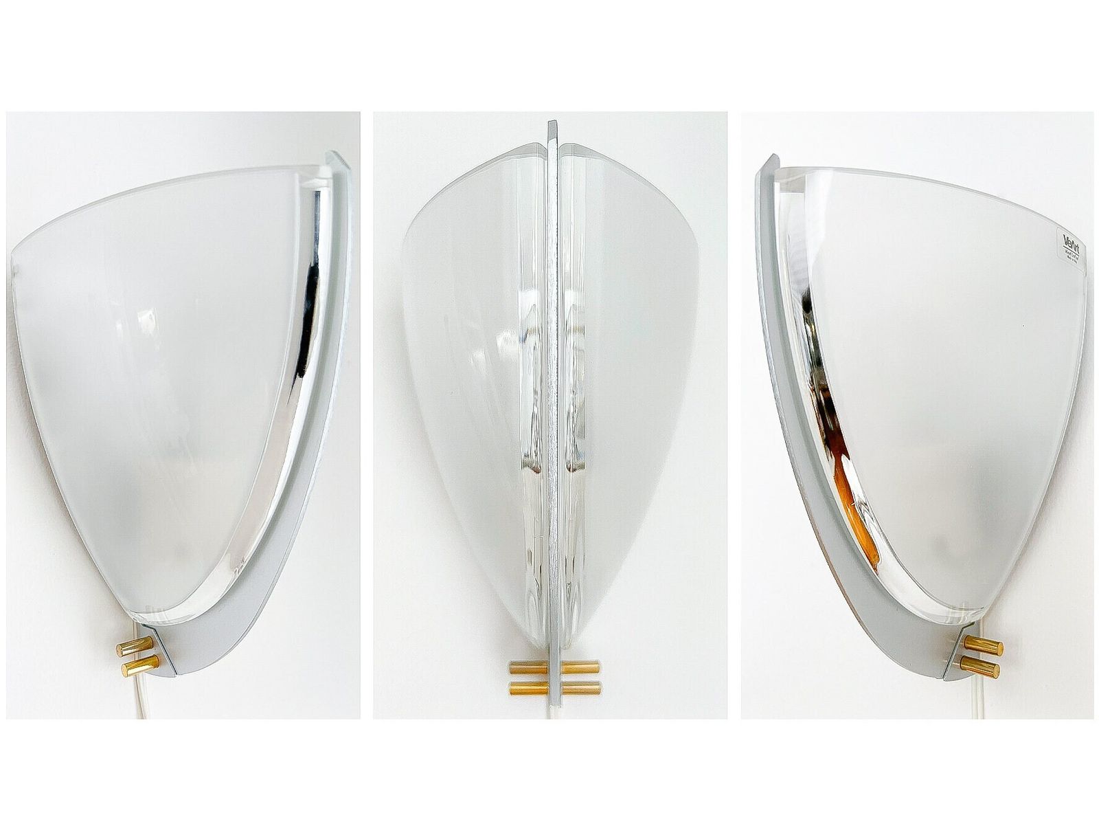 Ernesto Gismondi For Veart (Artemide), Murano Glass Wall Lamp,  2 Available, Vintage, Italian Design, 90s, Mouth Blown photo 615.0