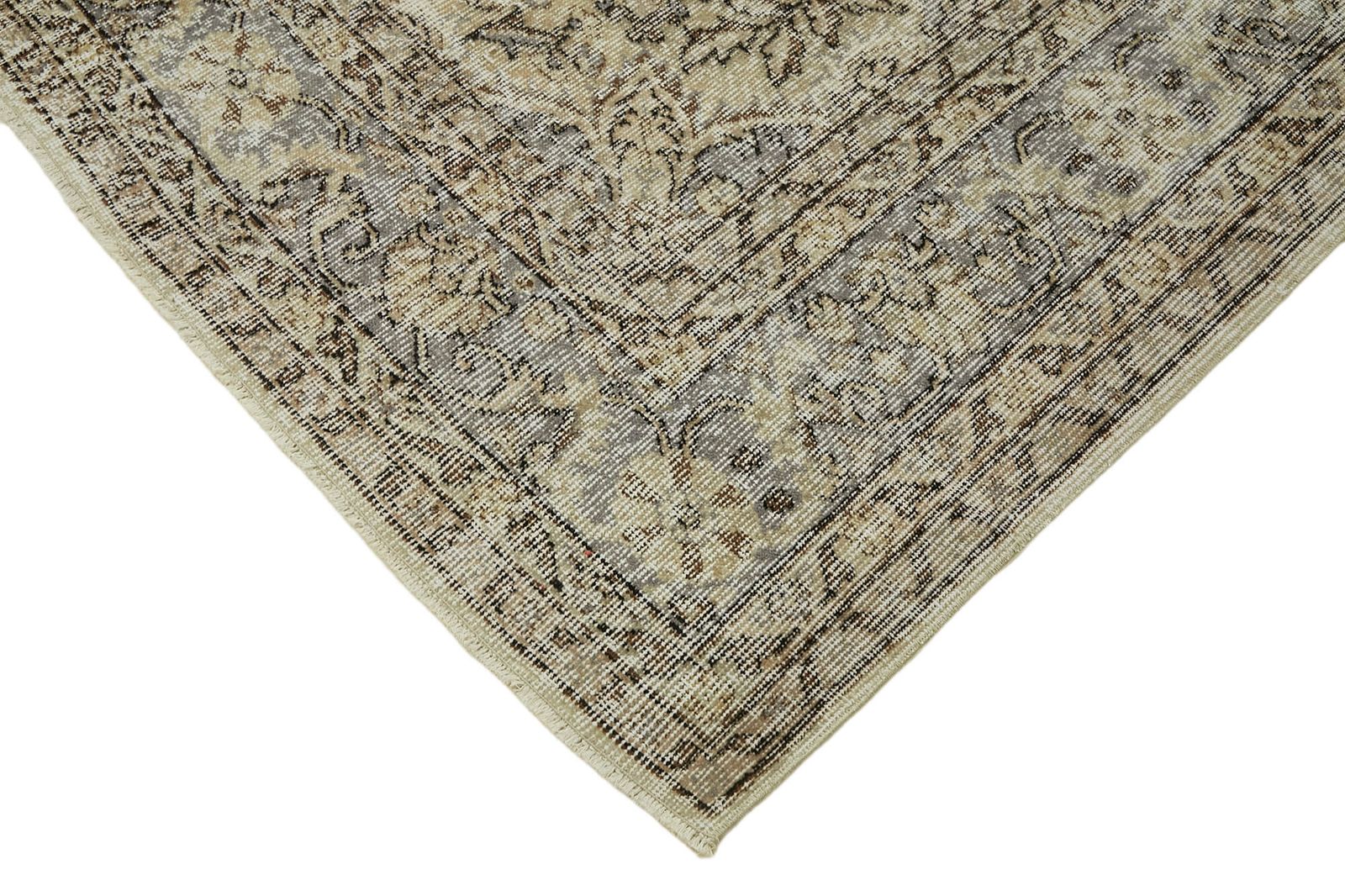 Handmade Beige Turkish Vintage Area Rug 210 Cm X 313 Cm photo Textiles