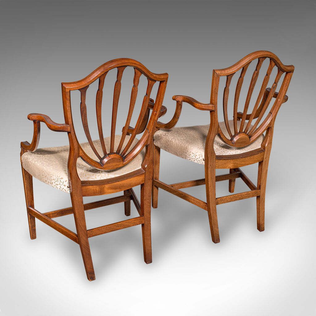 Antique Dining Chair Suite, English, Carver & Slipper Chairs, Georgian, C.1800 photo for sale