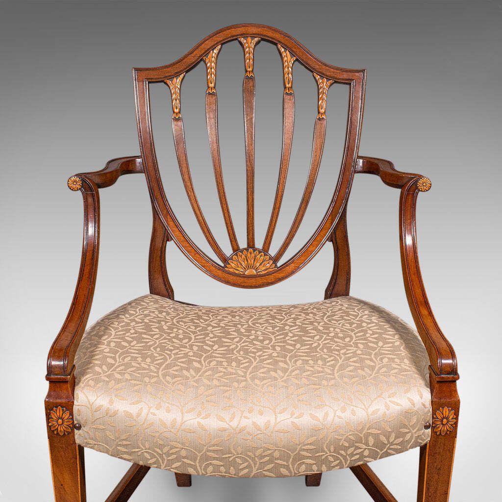 photo furniture Antique Dining Chair Suite, English, Carver & Slipper Chairs, Georgian, C.1800