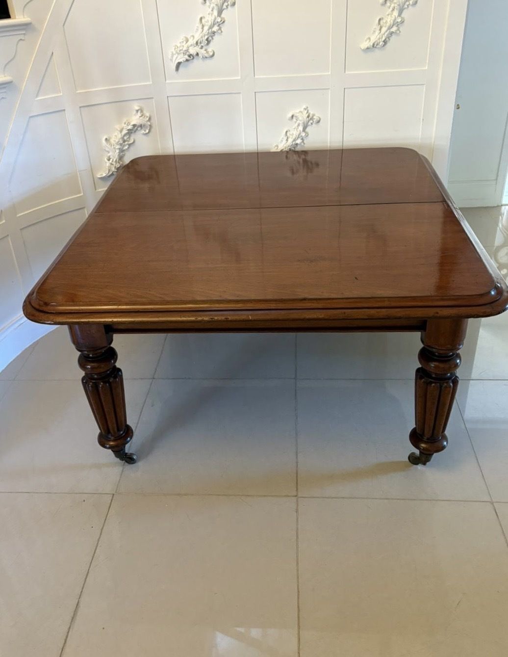 Antique Quality Mahogany 10/12 Seater Extending Dining Table photo buy
