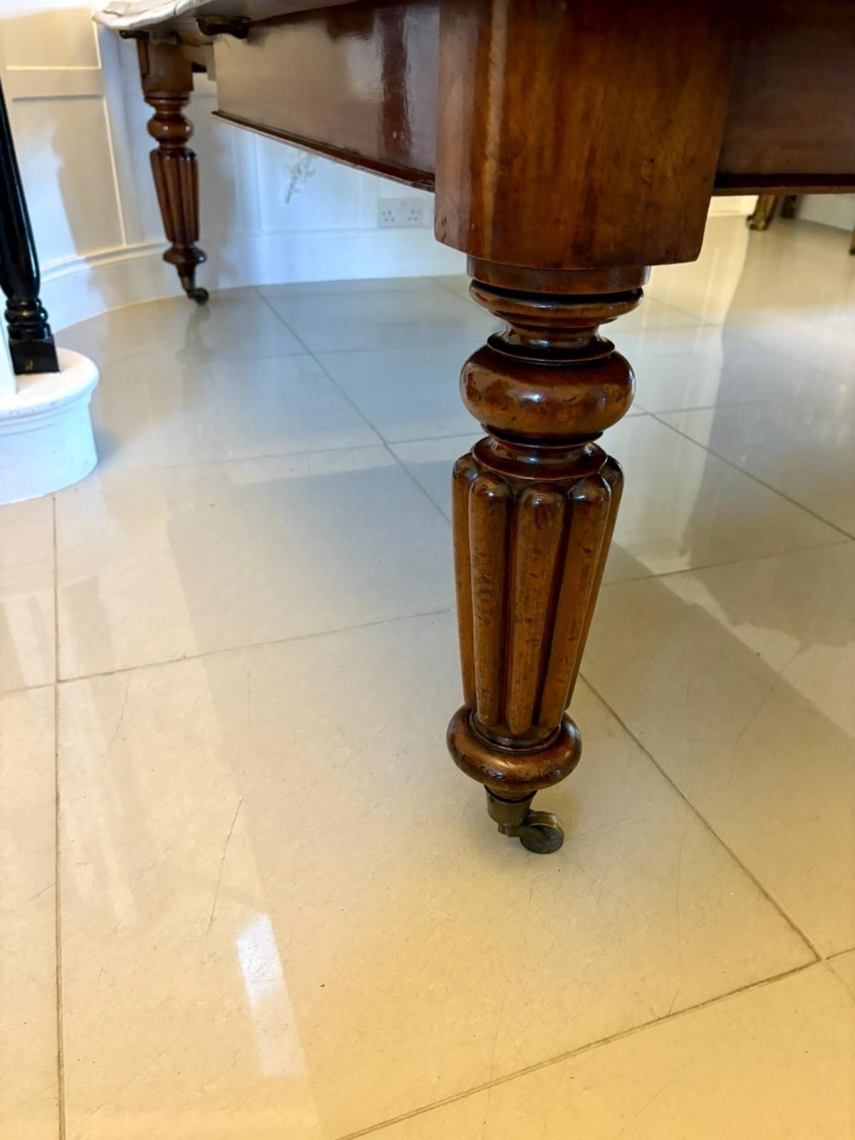 photo for sale Antique Quality Mahogany 10/12 Seater Extending Dining Table