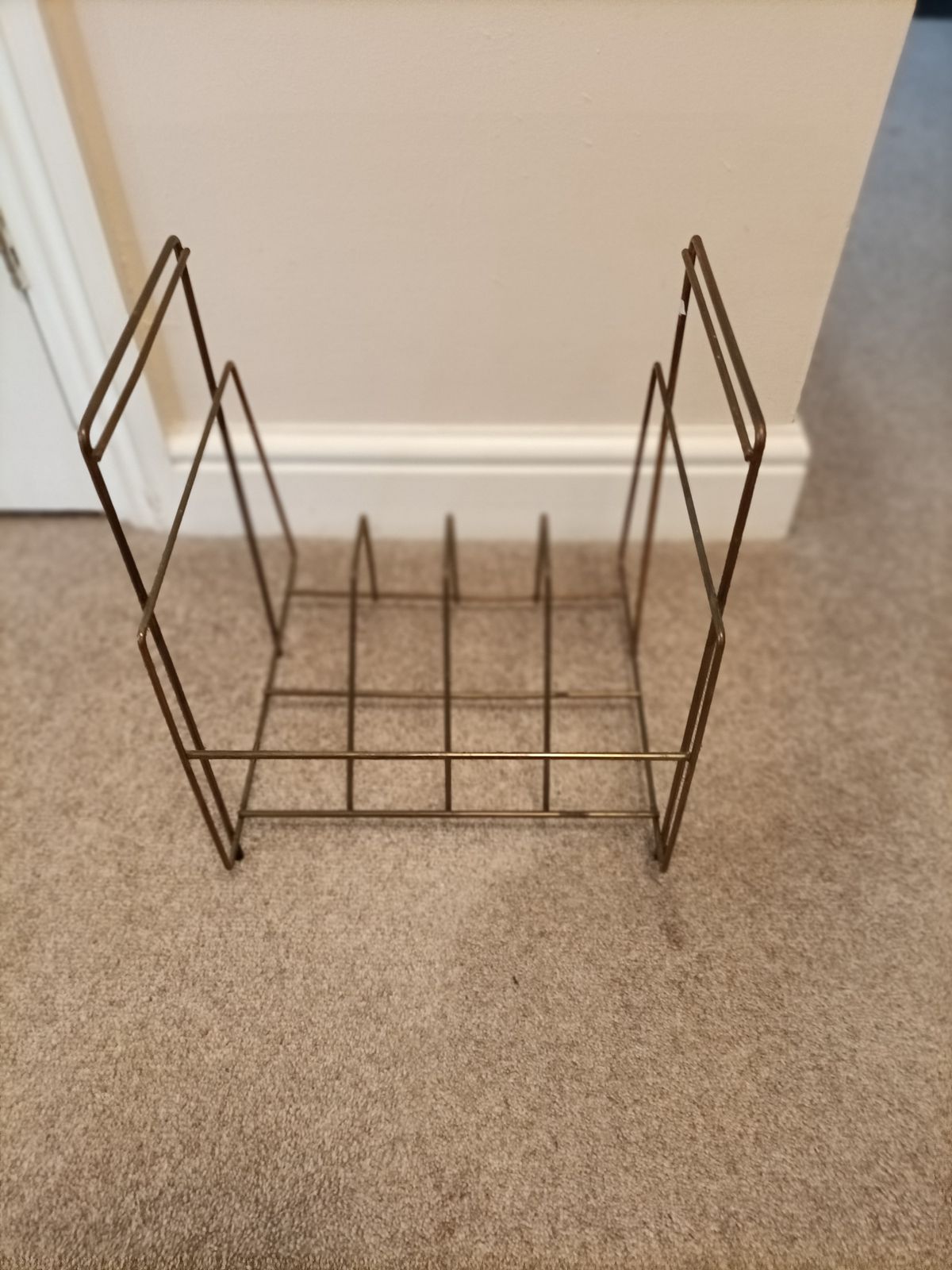 Retro (1960s) Metal Long Playing Record Stand photo furniture