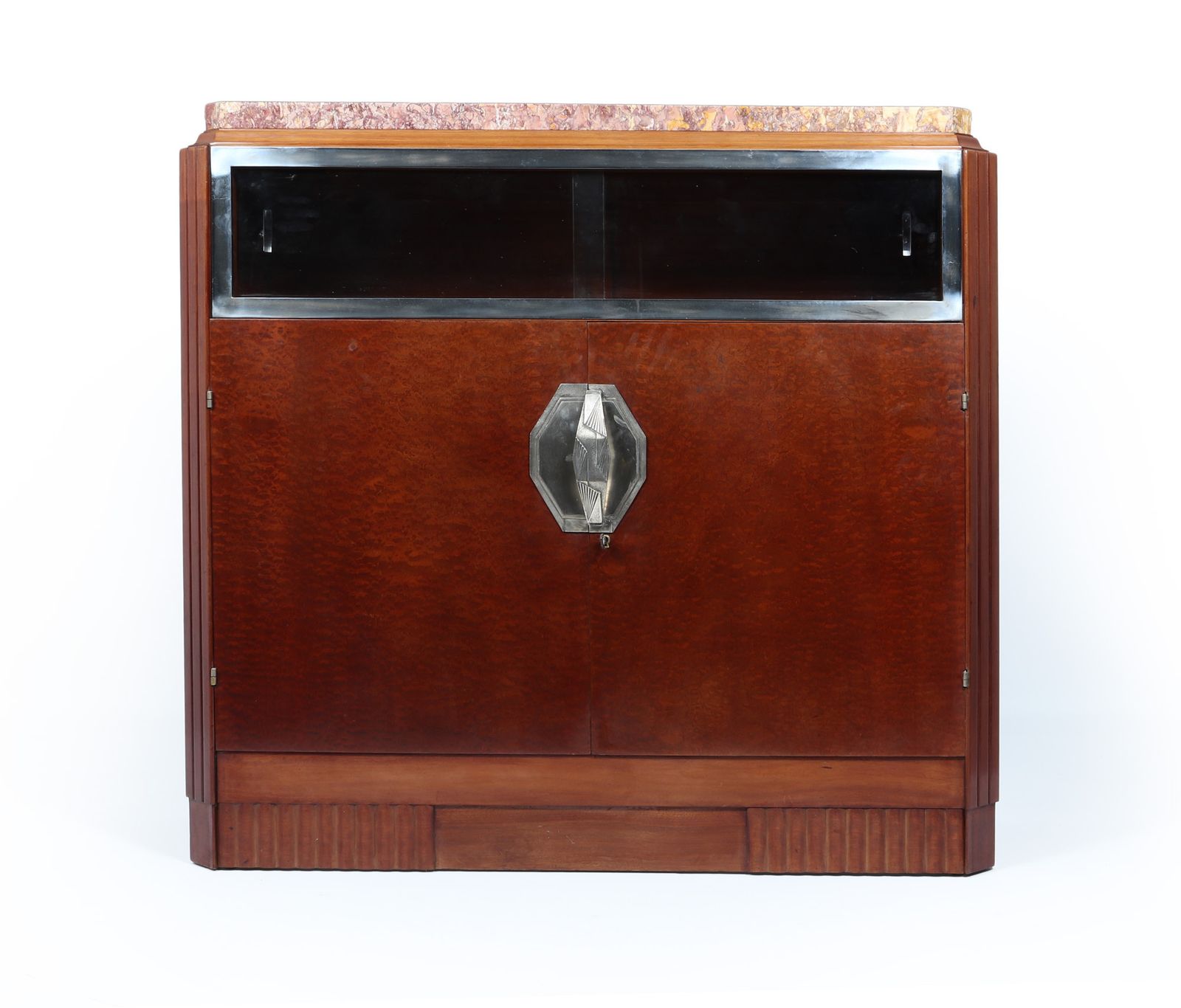 French Art Deco Cabinet In Pomelle Sapele
