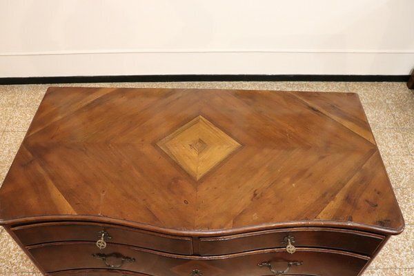 Antique Chest Of Drawers In Walnut, 18th Century photo vintage