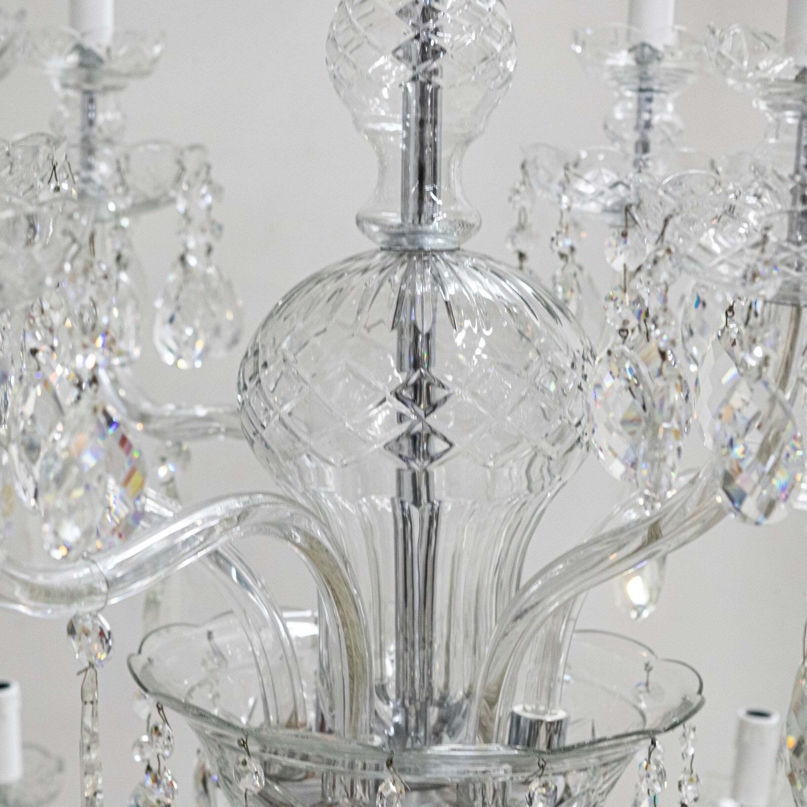 12500.0 Spectacular Extra Large Lead Crystal Chandelier 5'7'' Tall photo