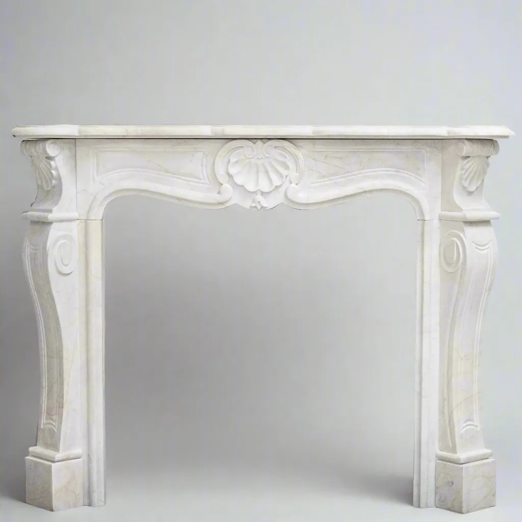 Reclaimed French Louis XVI Style Marble Fireplace