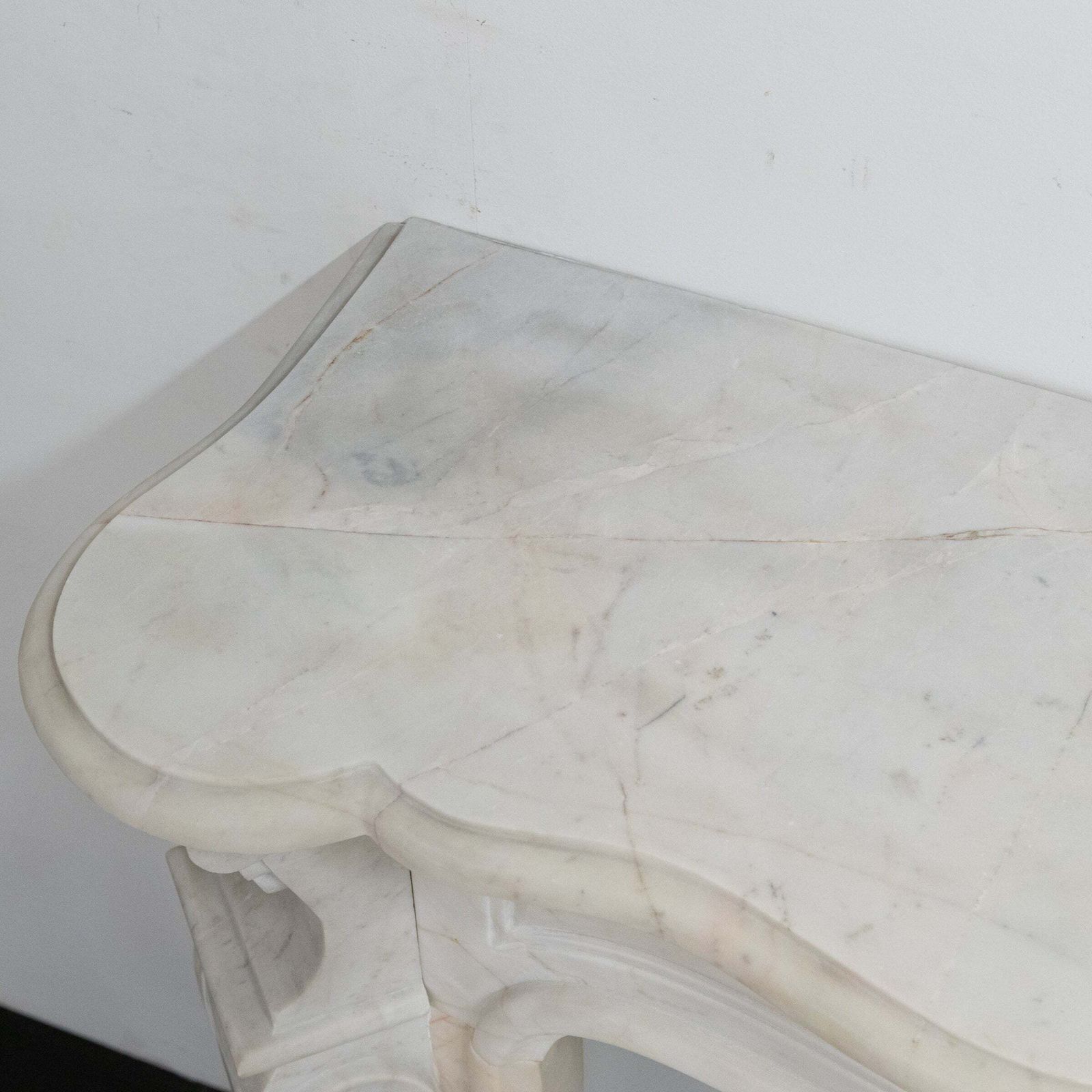 Reclaimed French Louis XVI Style Marble Fireplace photo vinterior