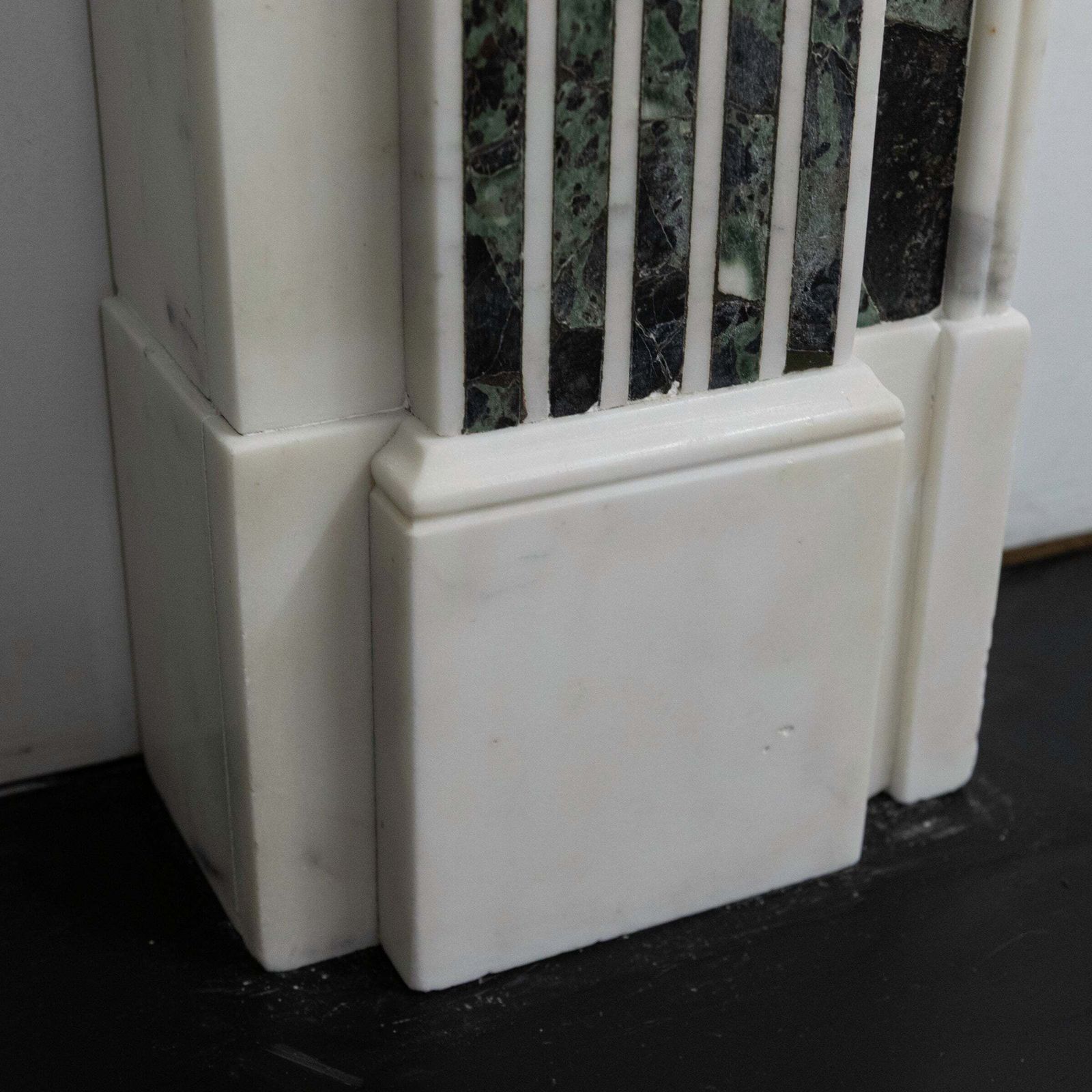 photo for sale Reclaimed Georgian Style Statuary & Verde Marble Surround (Pair Available)