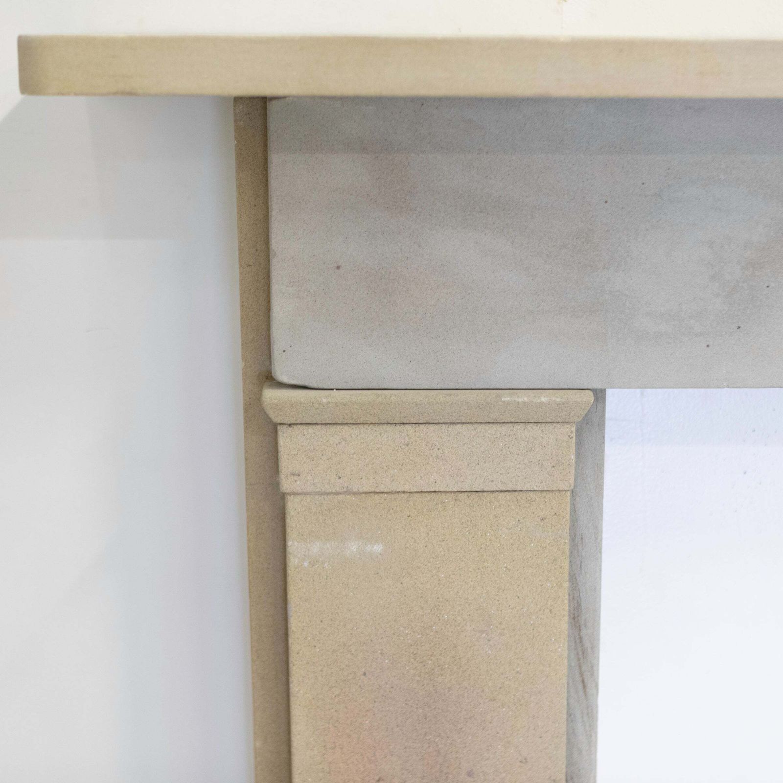 Antique Sandstone Crossover Fireplace Surround photo vintage