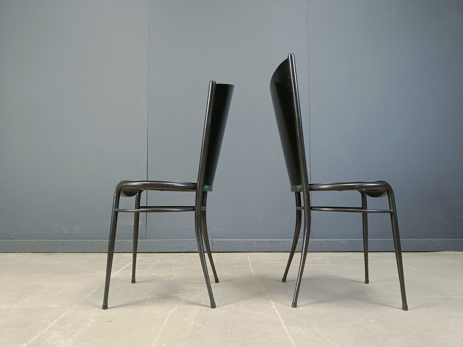 photo furniture Post Modern Wooden Dining Chairs, 1980s   Set Of 10