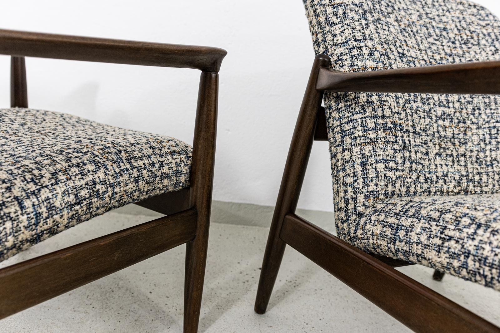 1600.0 Mid Century Armchairs By Edmund Homa, Poland, 1960s, Set Of 2 photo