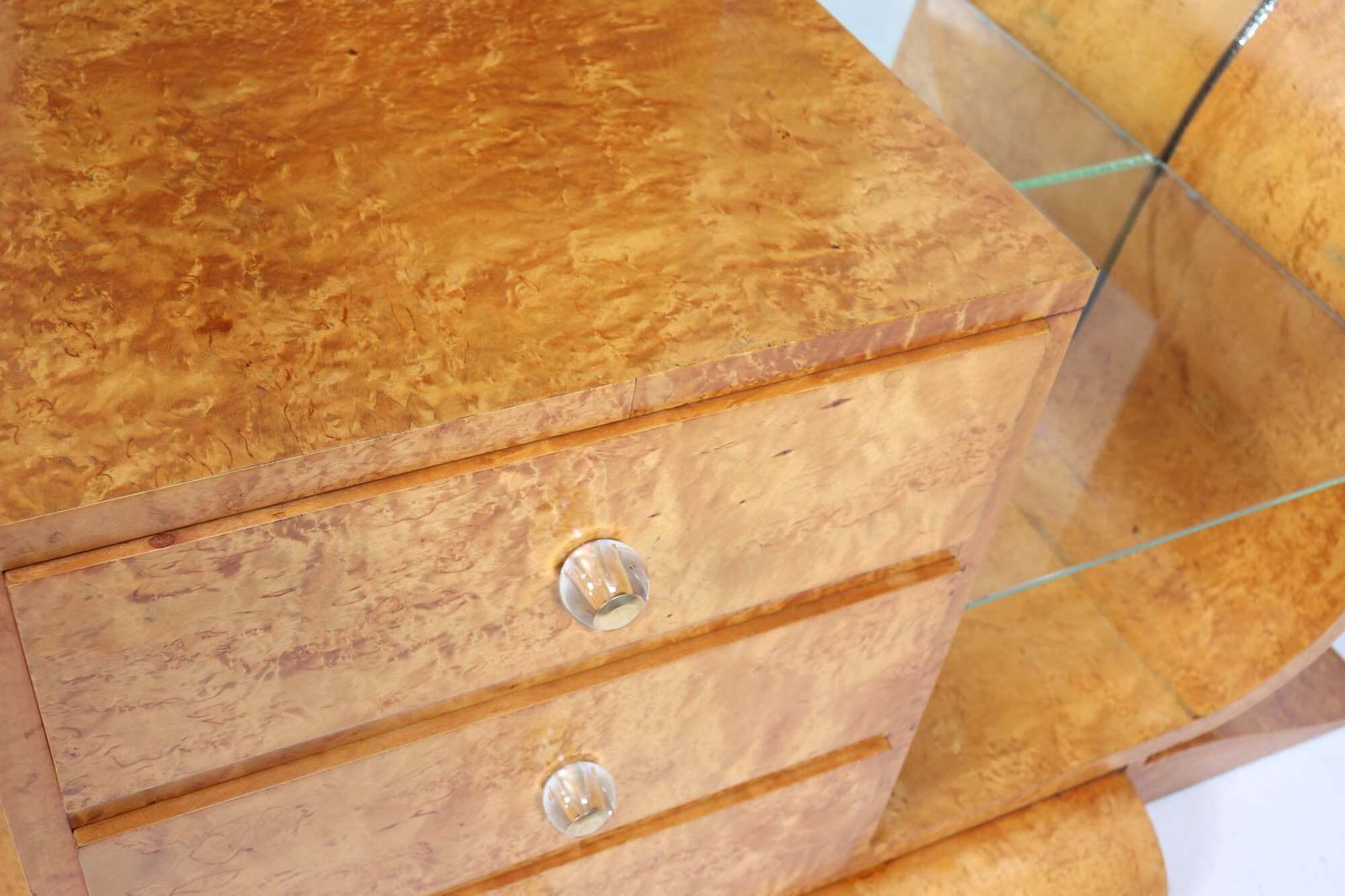Art Deco Burr Maple Dressing Table photo Furniture
