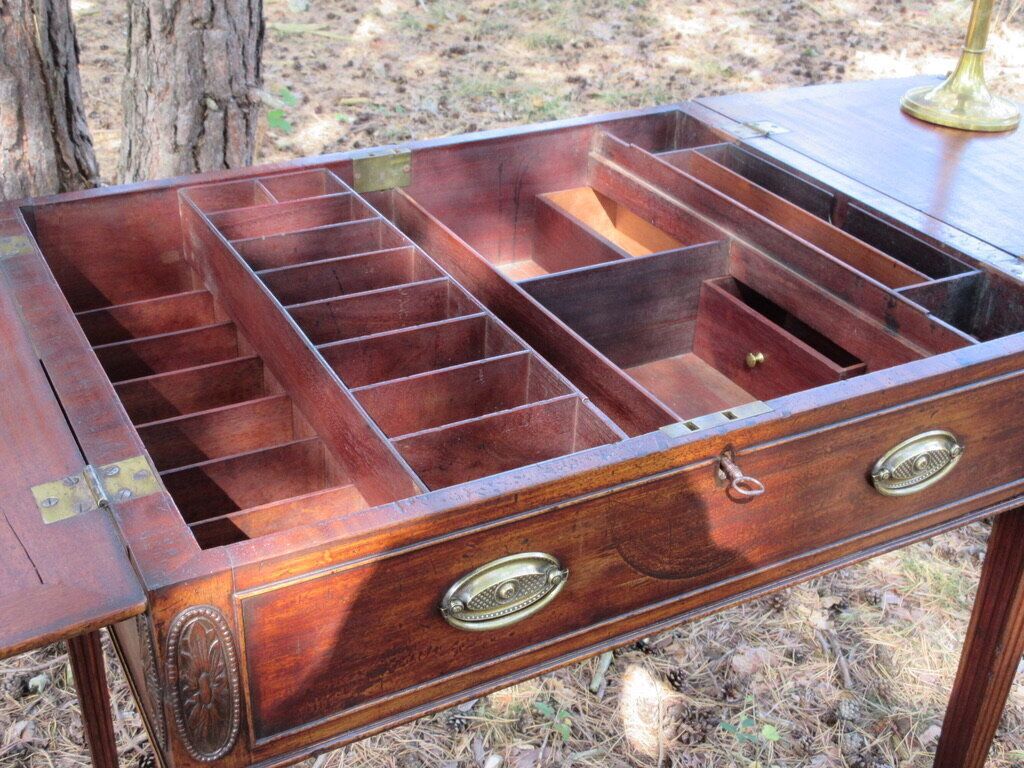 George III Mahogany Estate Rent/ Writing Table, Circa 1775 photo furniture