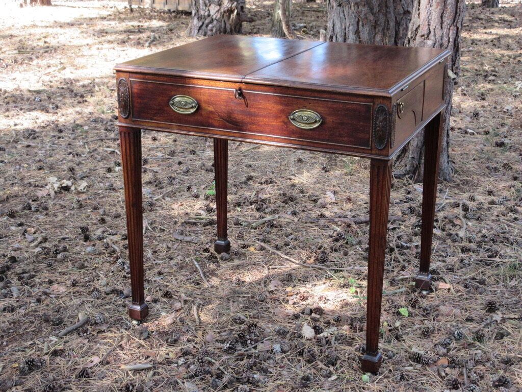 George III Mahogany Estate Rent/ Writing Table, Circa 1775 photo for sale