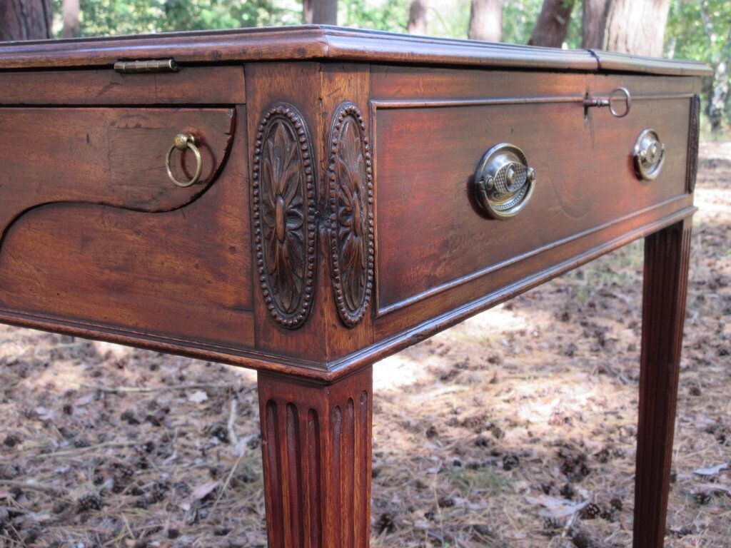 George III Mahogany Estate Rent/ Writing Table, Circa 1775 photo Furniture