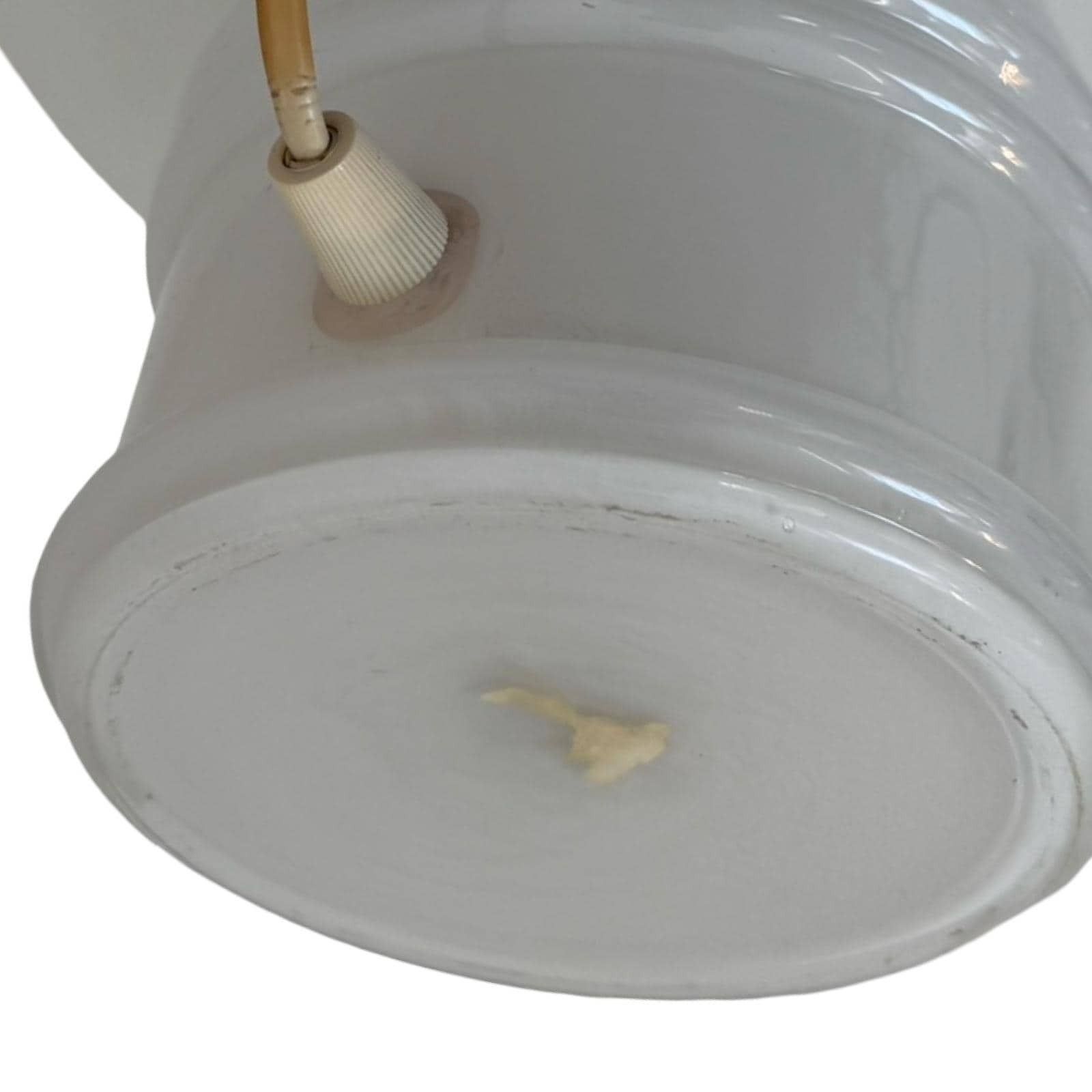 Massive, Belgium   Glass Mushroom Lamp Xl   1980's   White, Frosted Glass photo 195.0