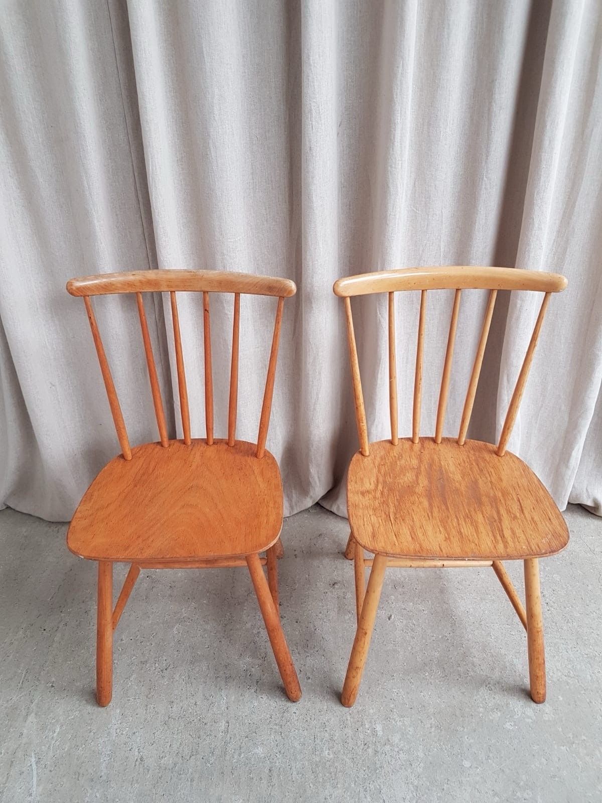 Vtg Late Mid Century Set 2 Farstrup Dining Chairs Scandi Danish Retro R842 photo 258.75