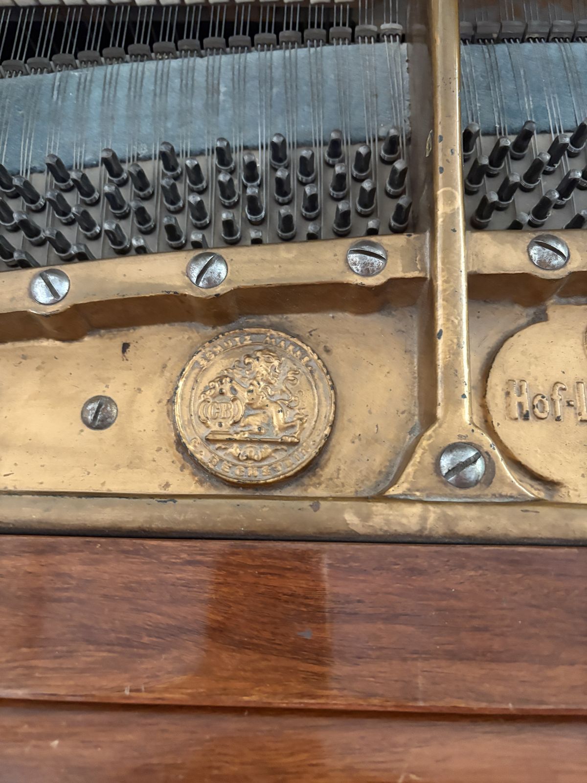 photo for sale Exceptional Quality Antique C.Bechstein 19th Century Rosewood Boudoir Grand Piano Model V (1898)