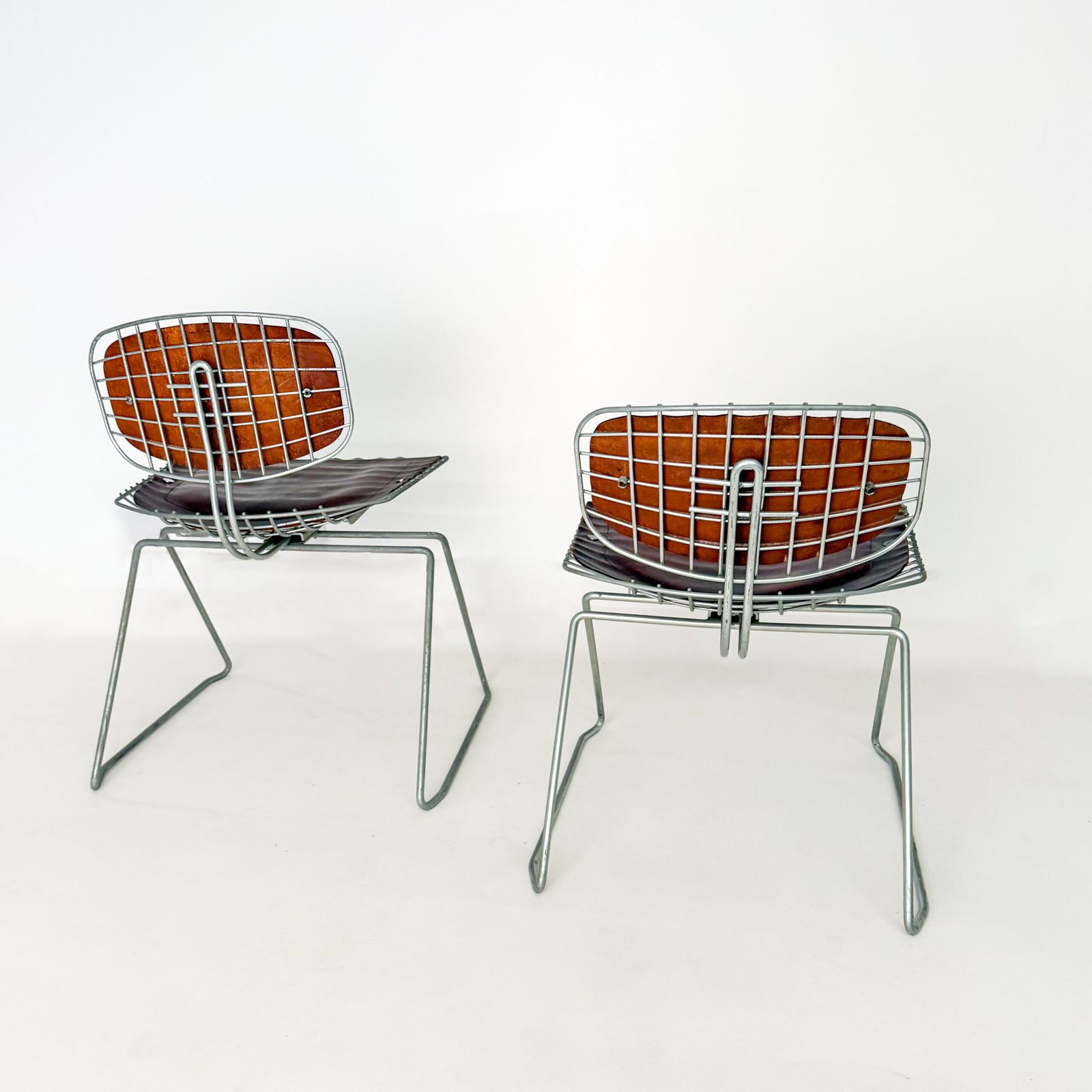 Pair Of Beaubourg Chairs By Laurent And Cadestin, 1976 photo for sale
