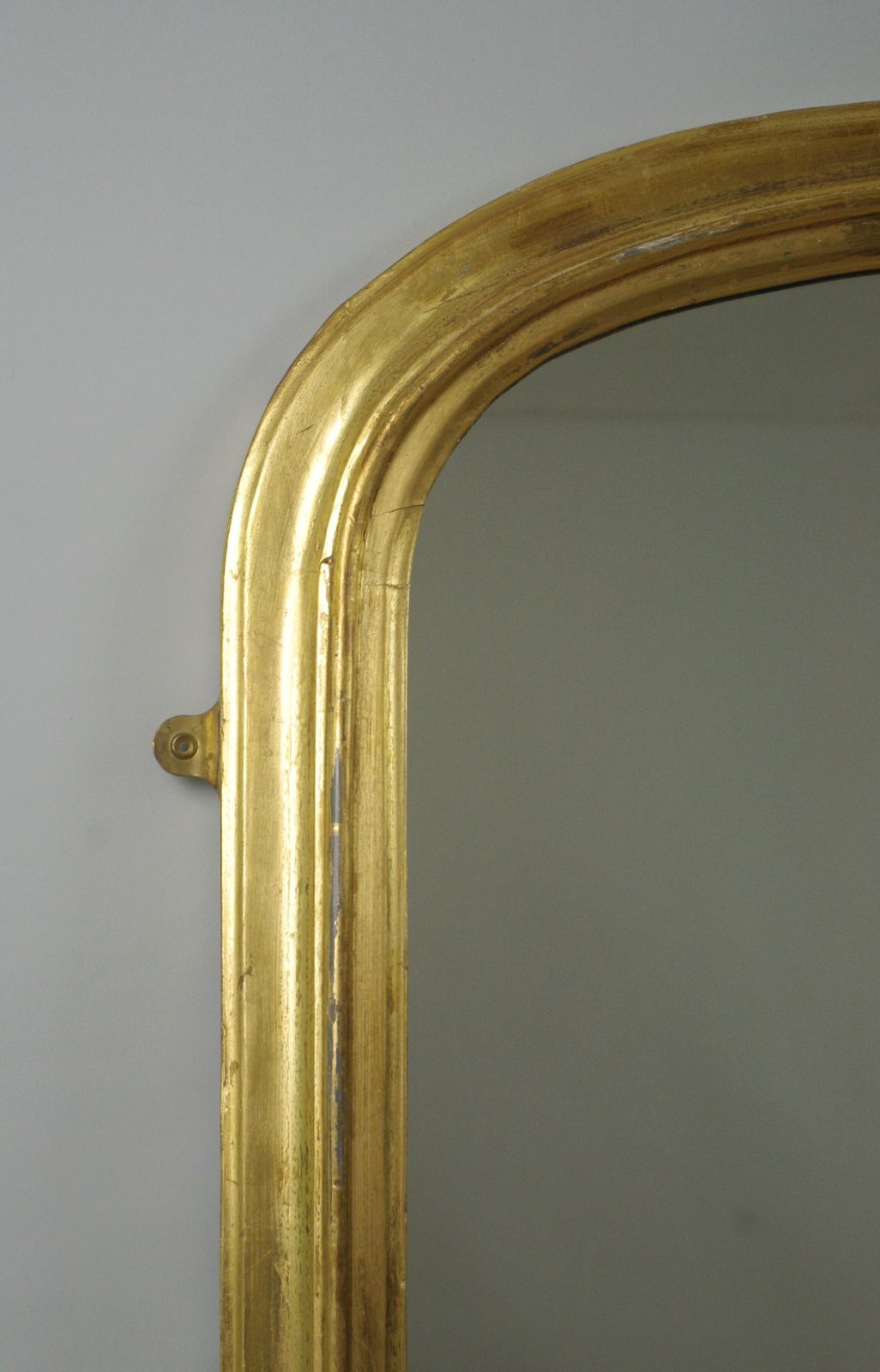 Victorian Gilt Large Arch Top Overmantle Mirror photo for sale